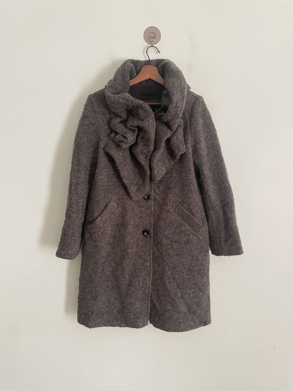 Japanese Brand Ritsuko Shirahama Wool Jacket Size ONE SIZE - 1 Thumbnail