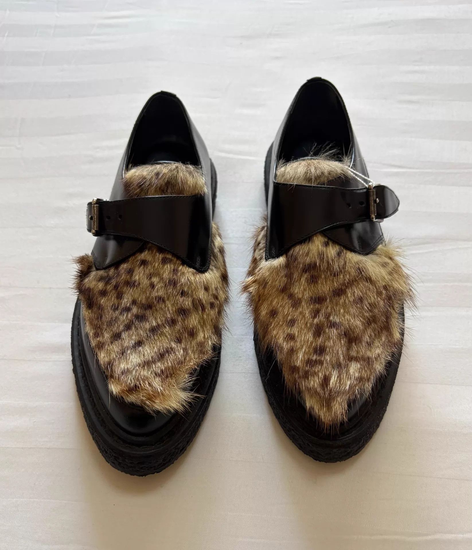 Saint Laurent Paris SLP Saint Laurent Leopard Fur Paneled Loafer 38 EU Size US 7.5 / IT 37.5 - 6 Thumbnail