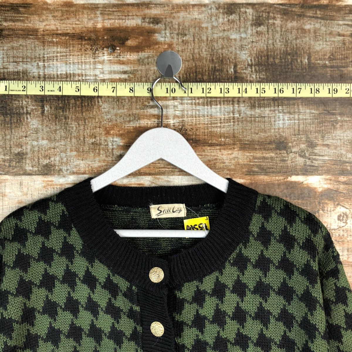Homespun Knitwear × Japanese Brand Still Life japan Green cardigan Knitwear #A1554 Size M / US 6-8 / IT 42-44 - 4 Thumbnail
