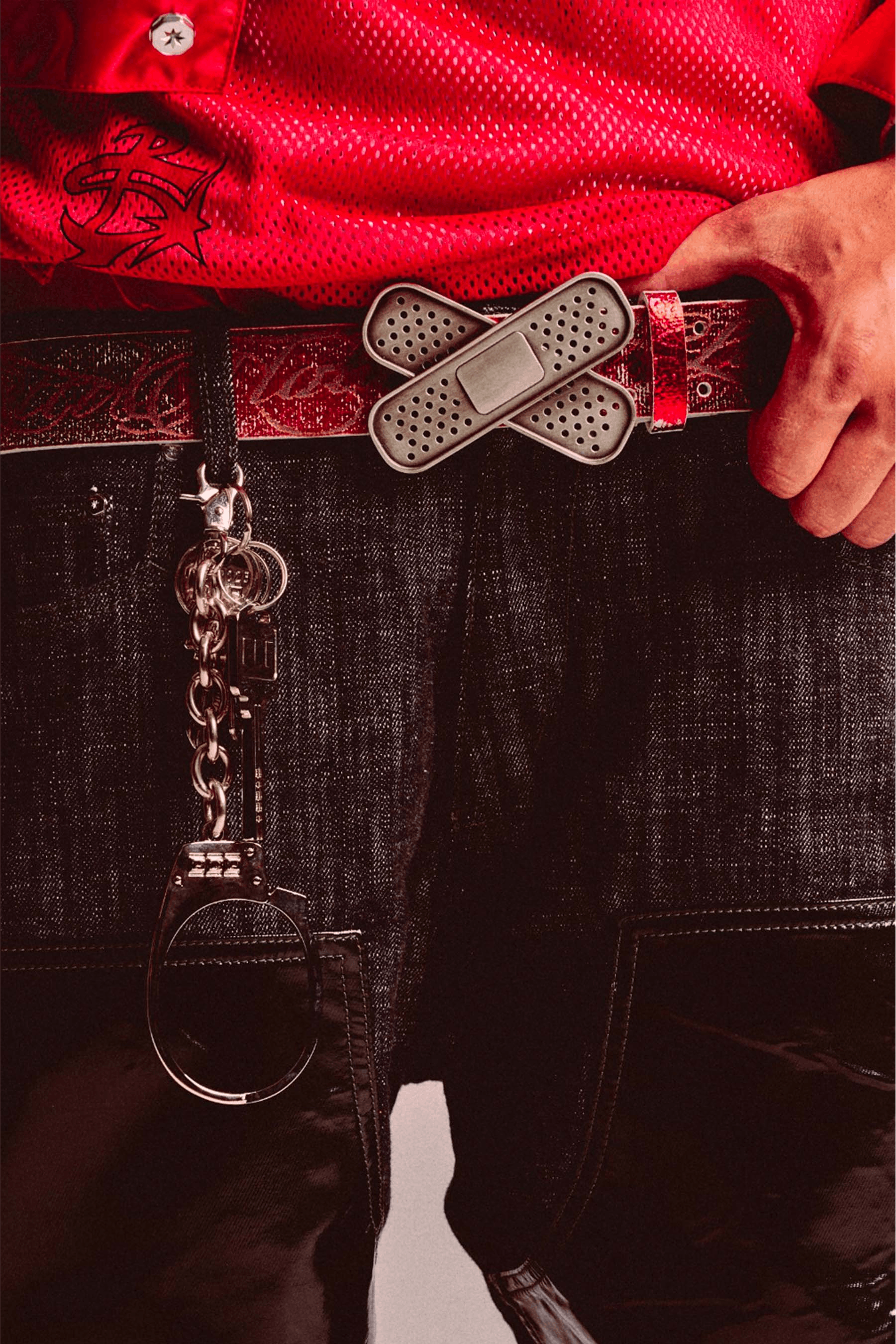 PDF PDF Channel Band Belt Red Size 38 - 4 Thumbnail