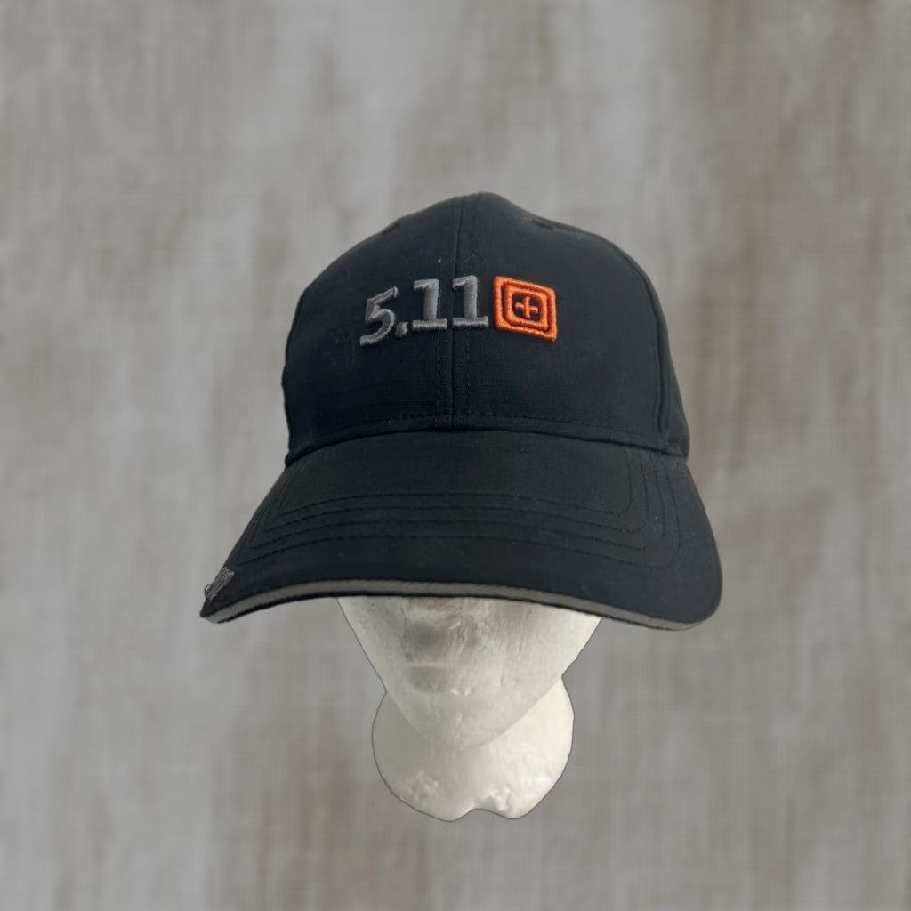 Vintage 5.11 Tactical Hat Logo Black Hook And Loop Grainger Series Baseball Cap Adjustable Strapback Men 2014 UV Protection Canvas Solid Pattern Logo Size ONE SIZE - 1 Thumbnail