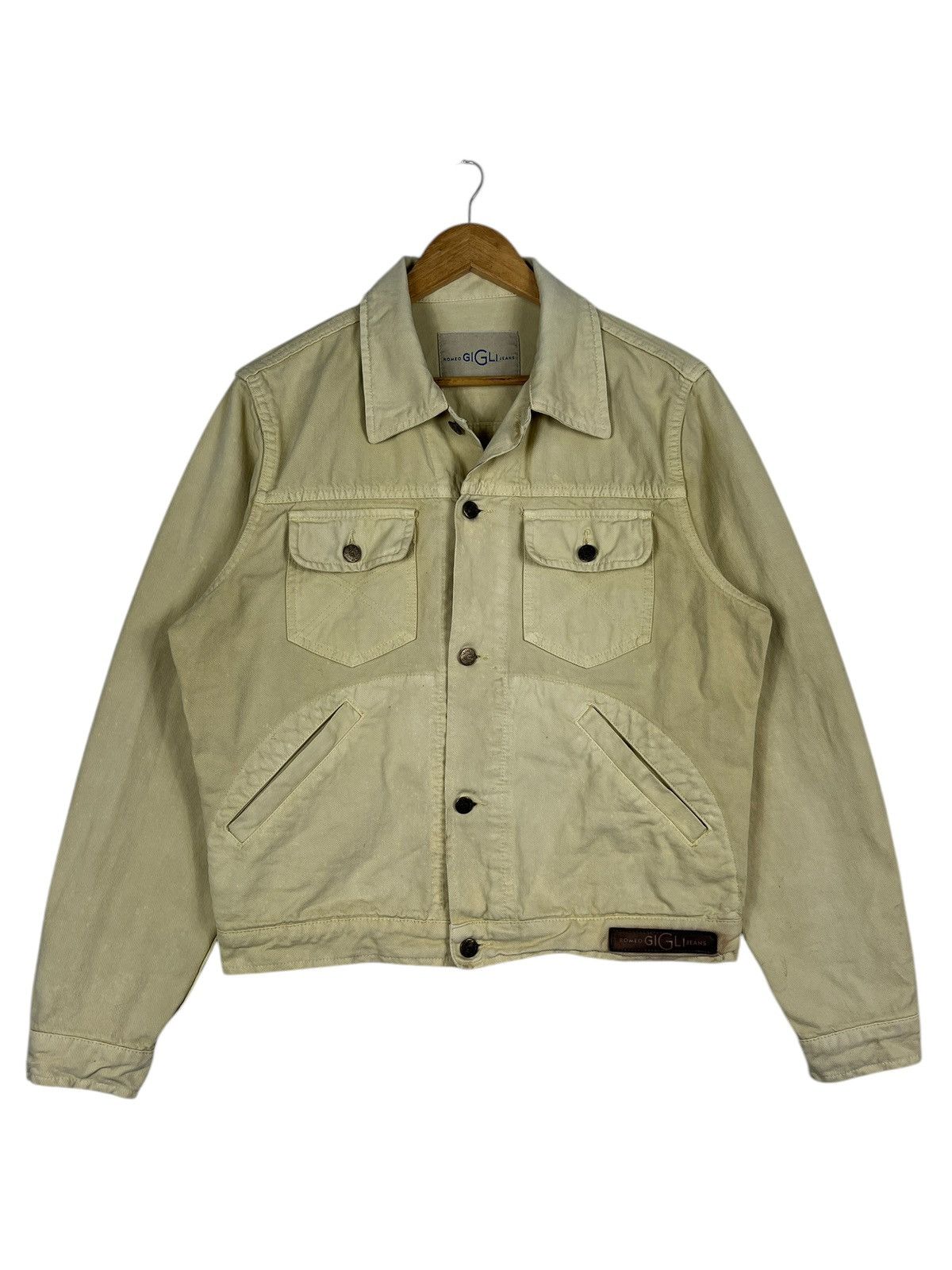 Romeo Gigli RARE VINTAGE ROMEO GIGLI DENIM TRUCKER JACKET MADE IN ITALY Size US M / EU 48-50 / 2 - 2 Thumbnail