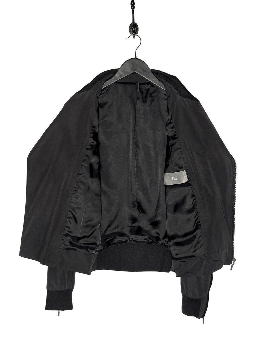 Dior Dior Homme Black Cotton Nylon Asymmetrical Zipped Jacket Size US M / EU 48-50 / 2 - 7 Thumbnail