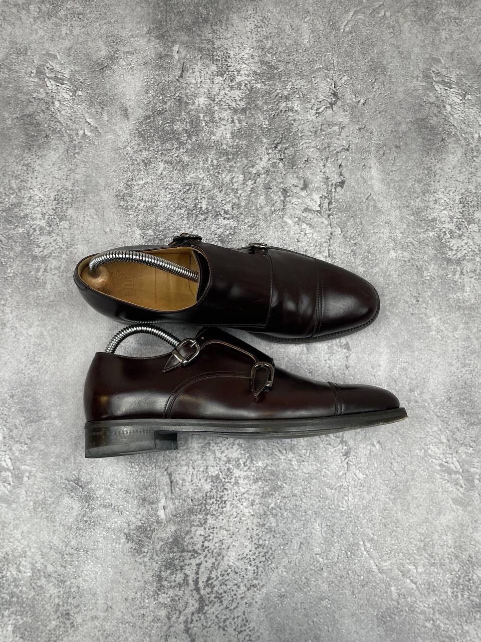 Other Benci Brothers Men Leather Double Monk Strap Shoes DarkBrown Size US 6.5 / EU 39-40 - 1 Thumbnail