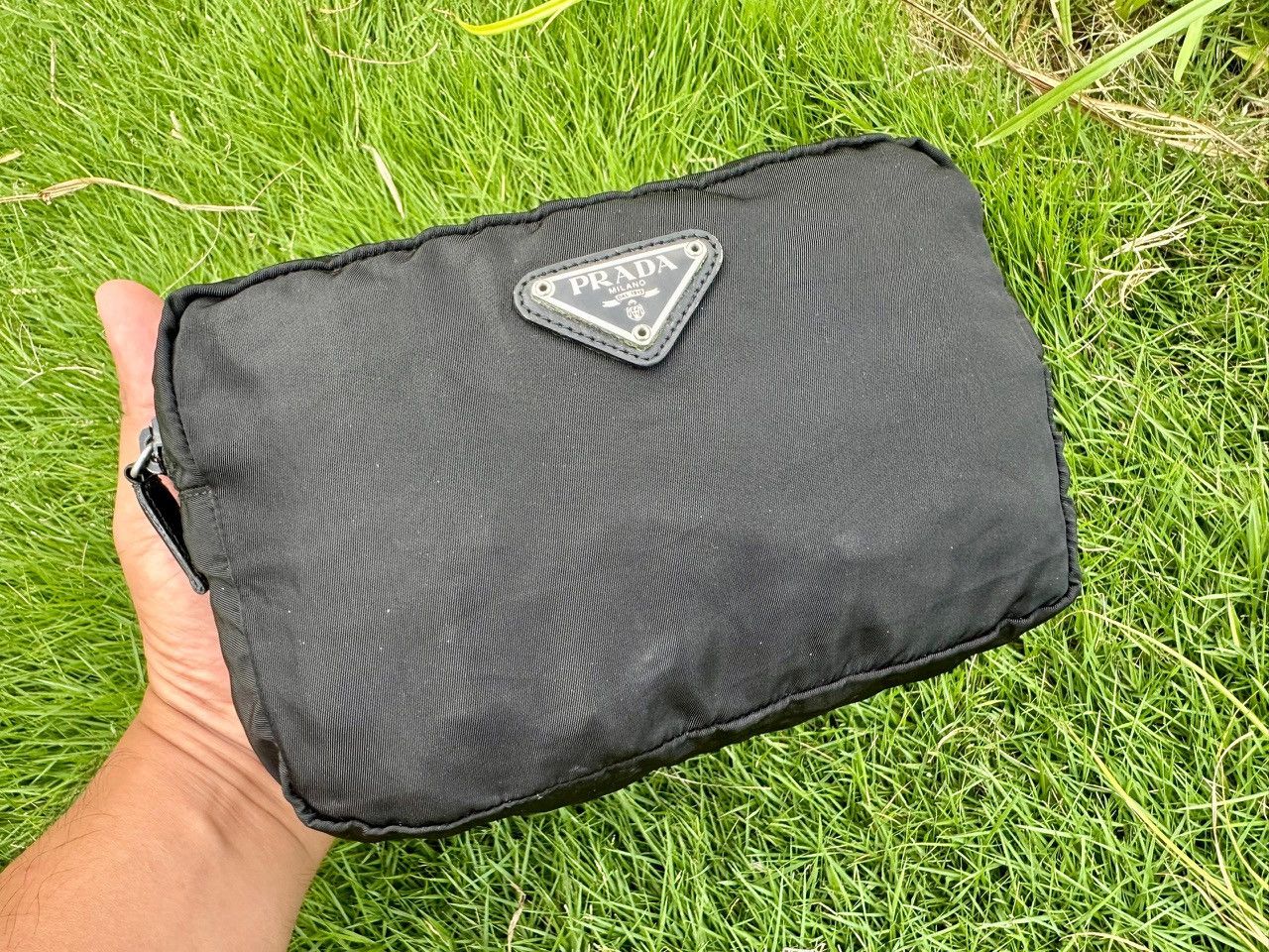 Prada Authentic Prada Tessuto Nylon Cosmetic Pouch Size ONE SIZE - 1 Thumbnail
