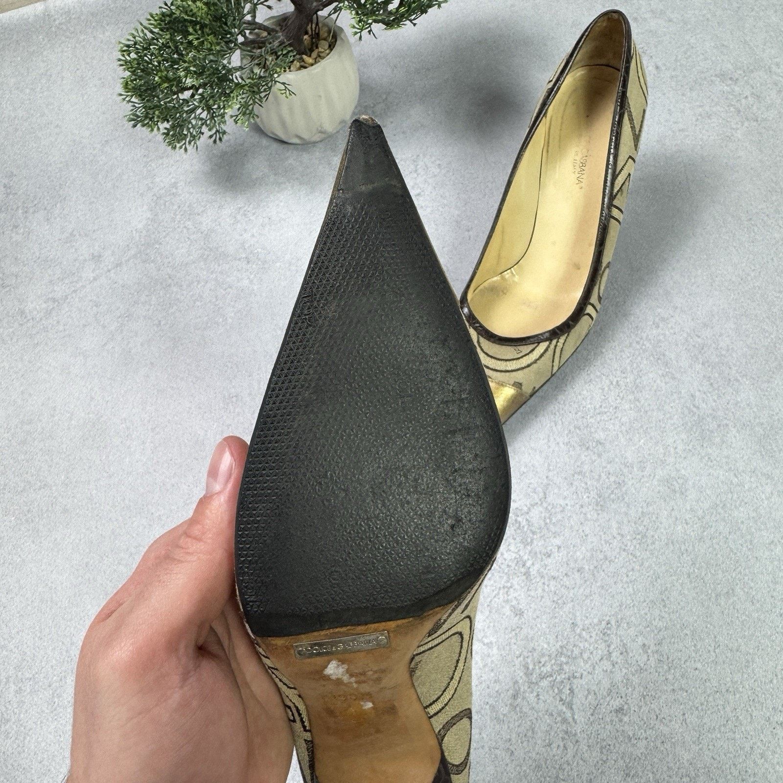 Dolce & Gabbana Dolce Gabbana Womrn Monogram Hells Pumps Size 38.5 US 8.5 Size US 8.5 / IT 38.5 - 8 Thumbnail