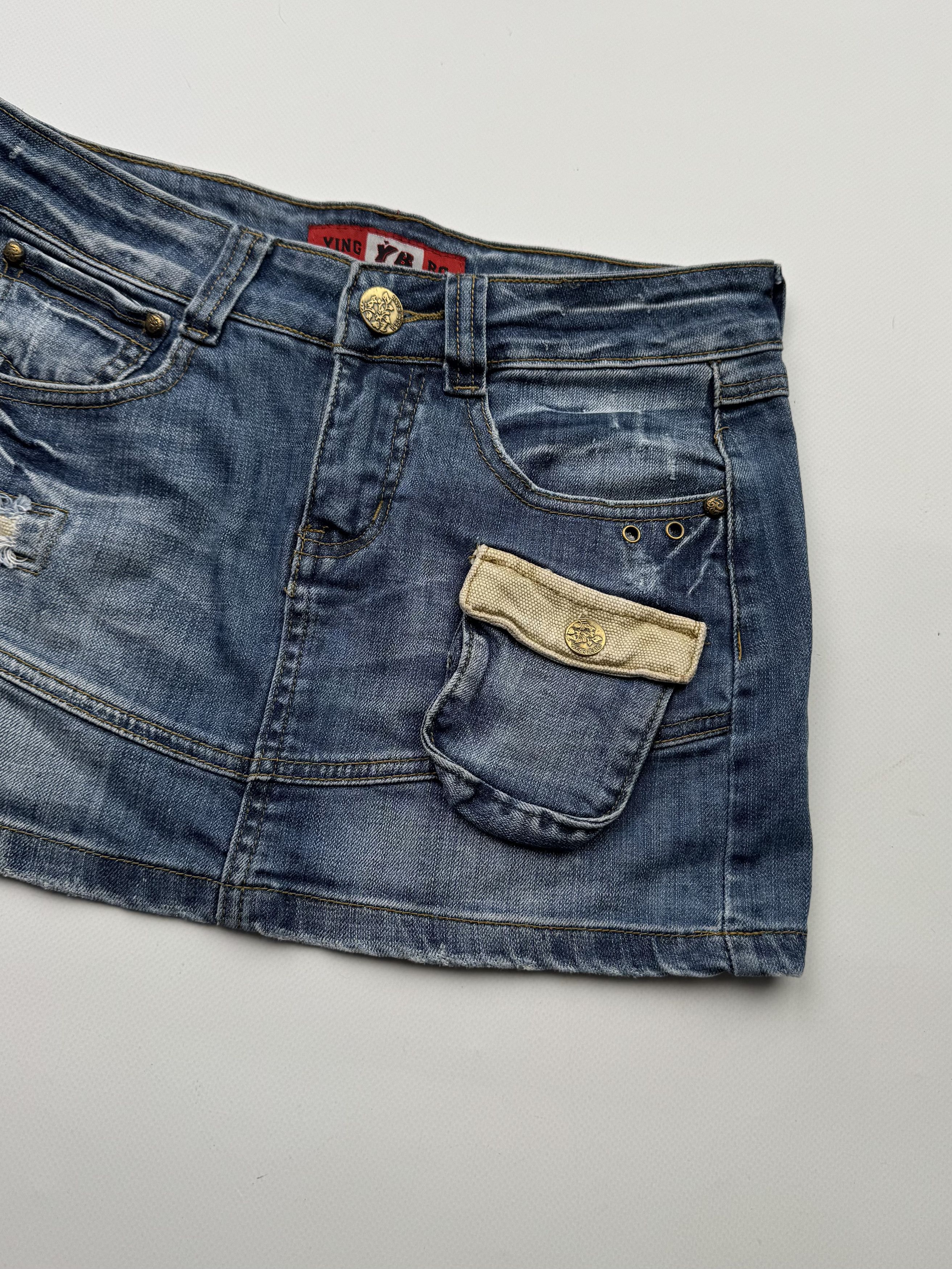 If Six Was Nine Vintage Mini Skirt B708(V376)E2 Size 27" / US 4 / IT 40 - 3 Thumbnail