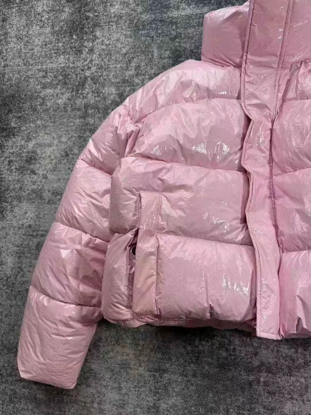 Balenciaga Balenciaga Pink Glossy Down Jacket Size S / US 4 / IT 40 - 3 Thumbnail