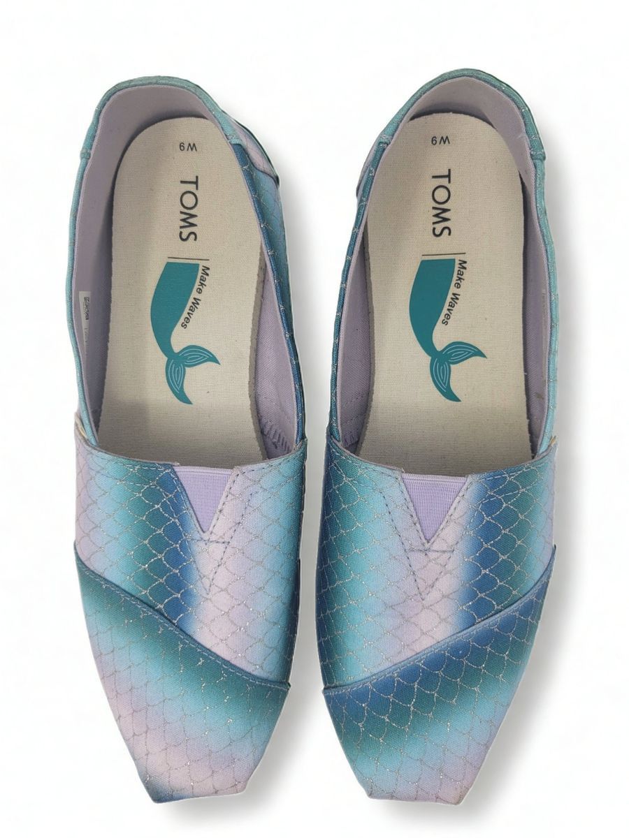 Toms TOMS Alpargata Mermaid Scale Flats Canvas Slip On Size 9 Size US 9 / IT 39 - 2 Thumbnail