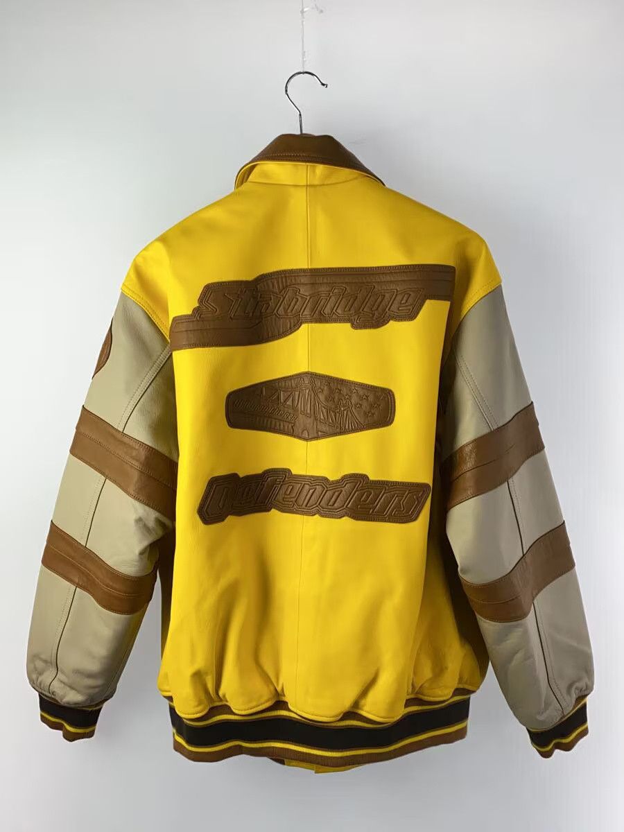 Avirex Avirex Monogram Sheepskin Stadium Jacket Yellow Size US L / EU 52-54 / 3 - 2 Thumbnail
