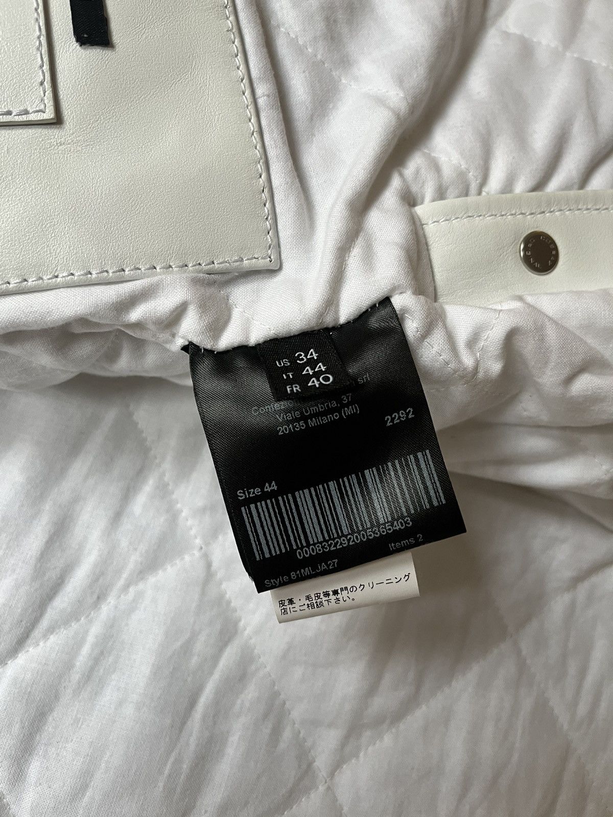 Calvin Klein 205W39NYC FW18 Oversized Police Runway Leather Jacket Size US S / EU 44-46 / 1 - 5 Thumbnail