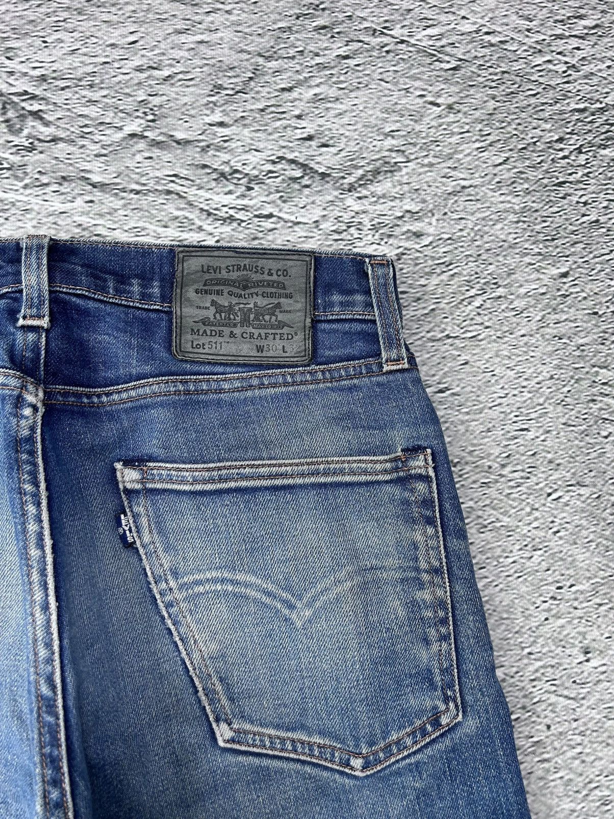 Levi's Levi’s slim jeans denim pants Y2K blue 511 Japanese big E Size US 30 / EU 46 - 2 Thumbnail