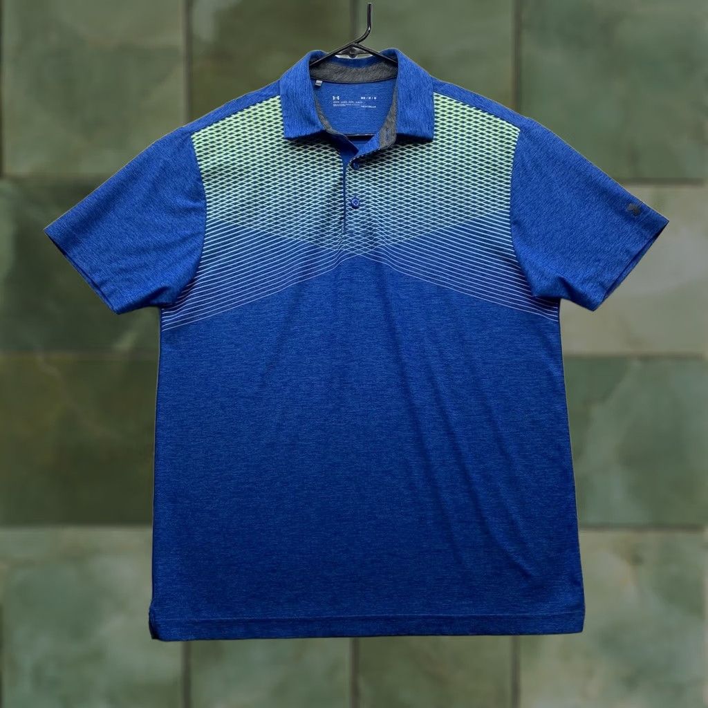 Under Armour Under Armour Polo Shirt Mens Medium M HeatGear Blue Golf Dad Size US M / EU 48-50 / 2 - 1 Thumbnail