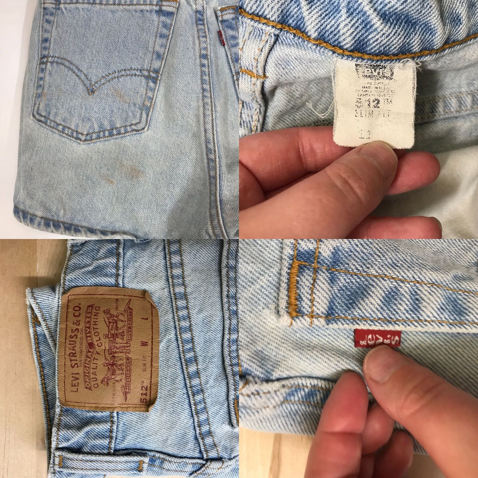 Levi's LEVI'S Juniors 11 BLUE 512 Slim Fit Denim Jean Shorts VINTAGE USA Jeans Shorts Women 11 Blue Slimming Denim 90s? Size 32" / US 10 / IT 46 - 8 Thumbnail