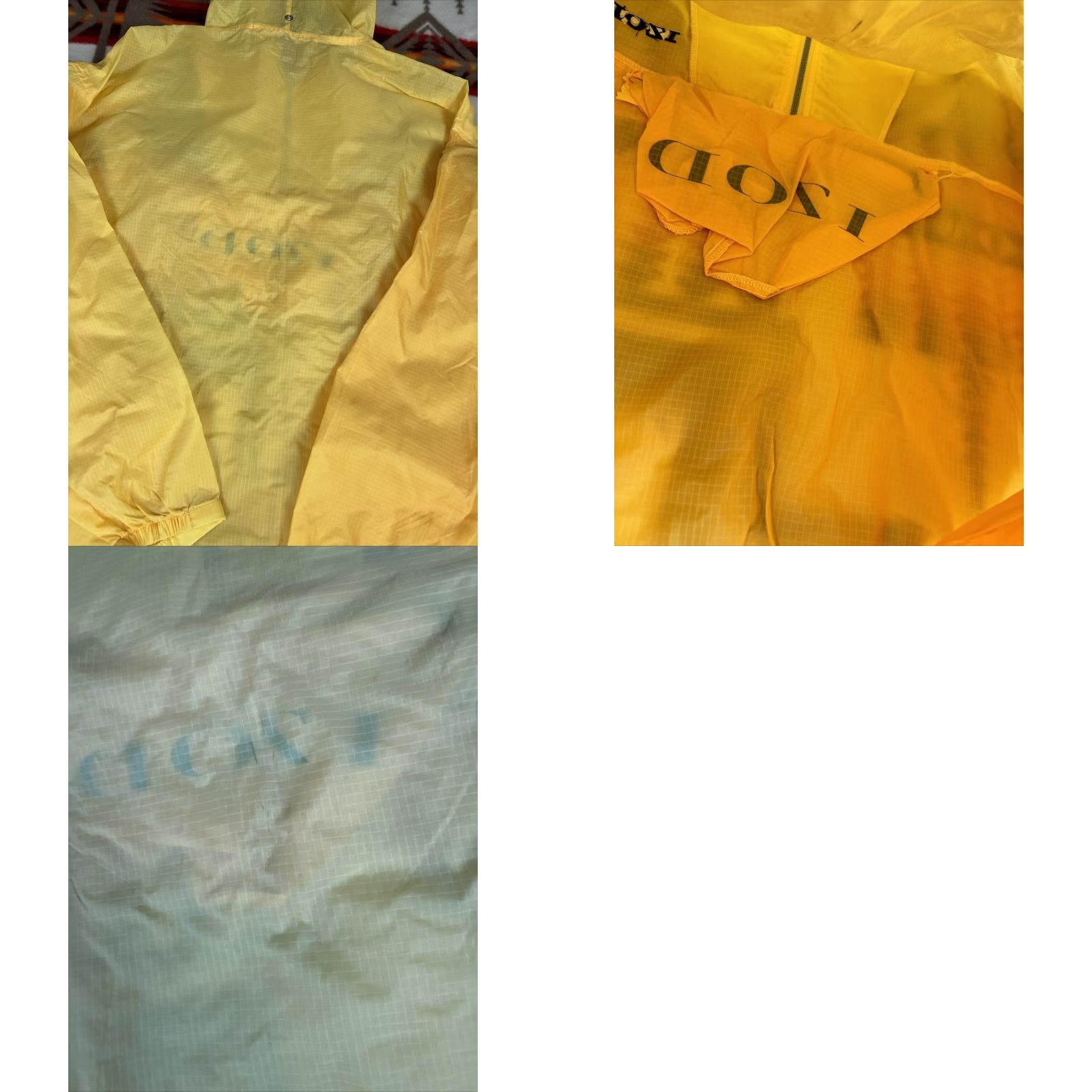 Izod VINTAGE Izod Windbreaker Jacket Hoodie Anorak Yellow Sz L Mens Yellow L SZ? Size US L / EU 52-54 / 3 - 8 Thumbnail