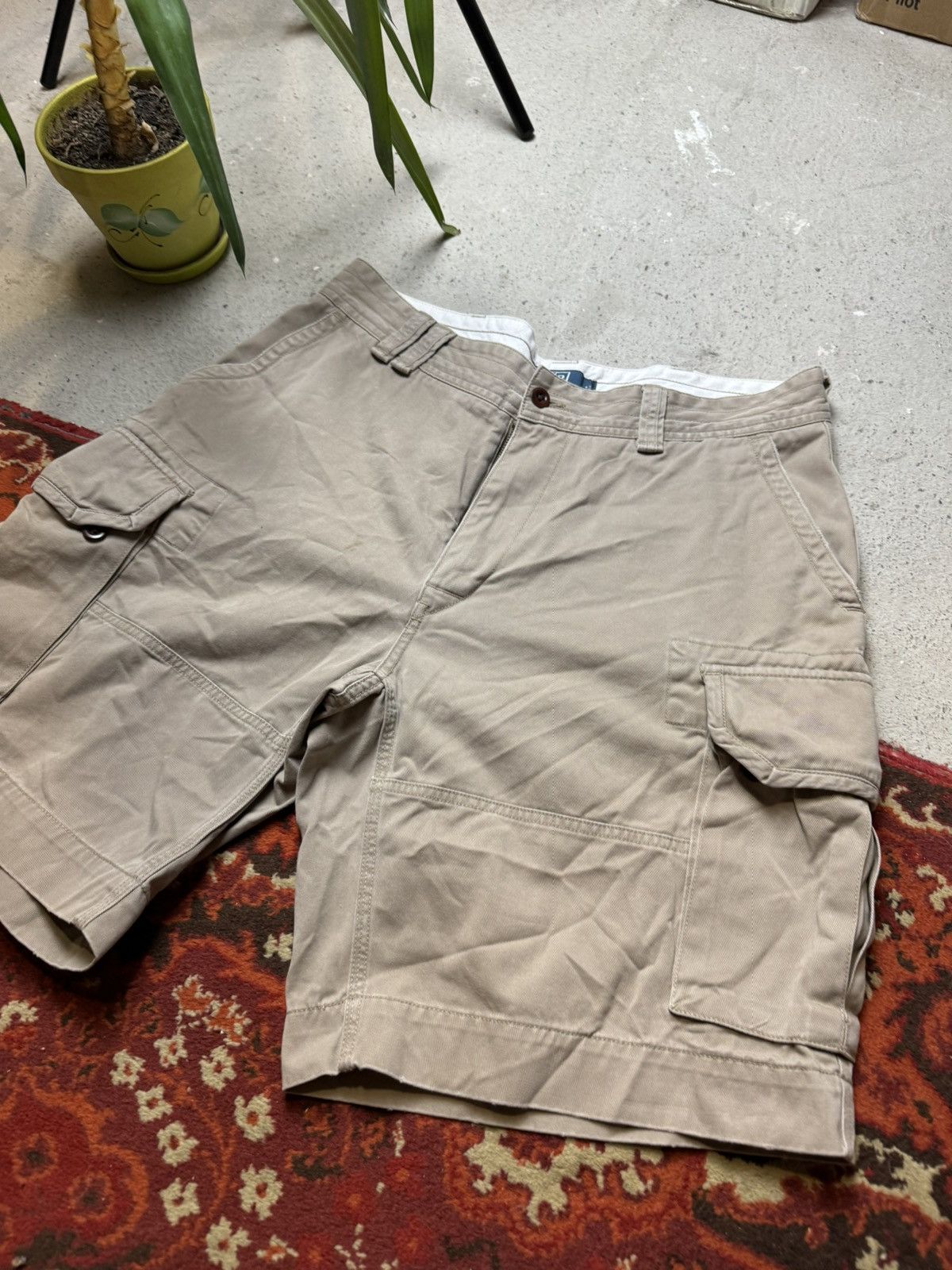 Polo Ralph Lauren × Vintage Vintage Y2K Polo Ralph Lauren Cargo Baggy Shorts Size US 36 / EU 52 - 2 Thumbnail