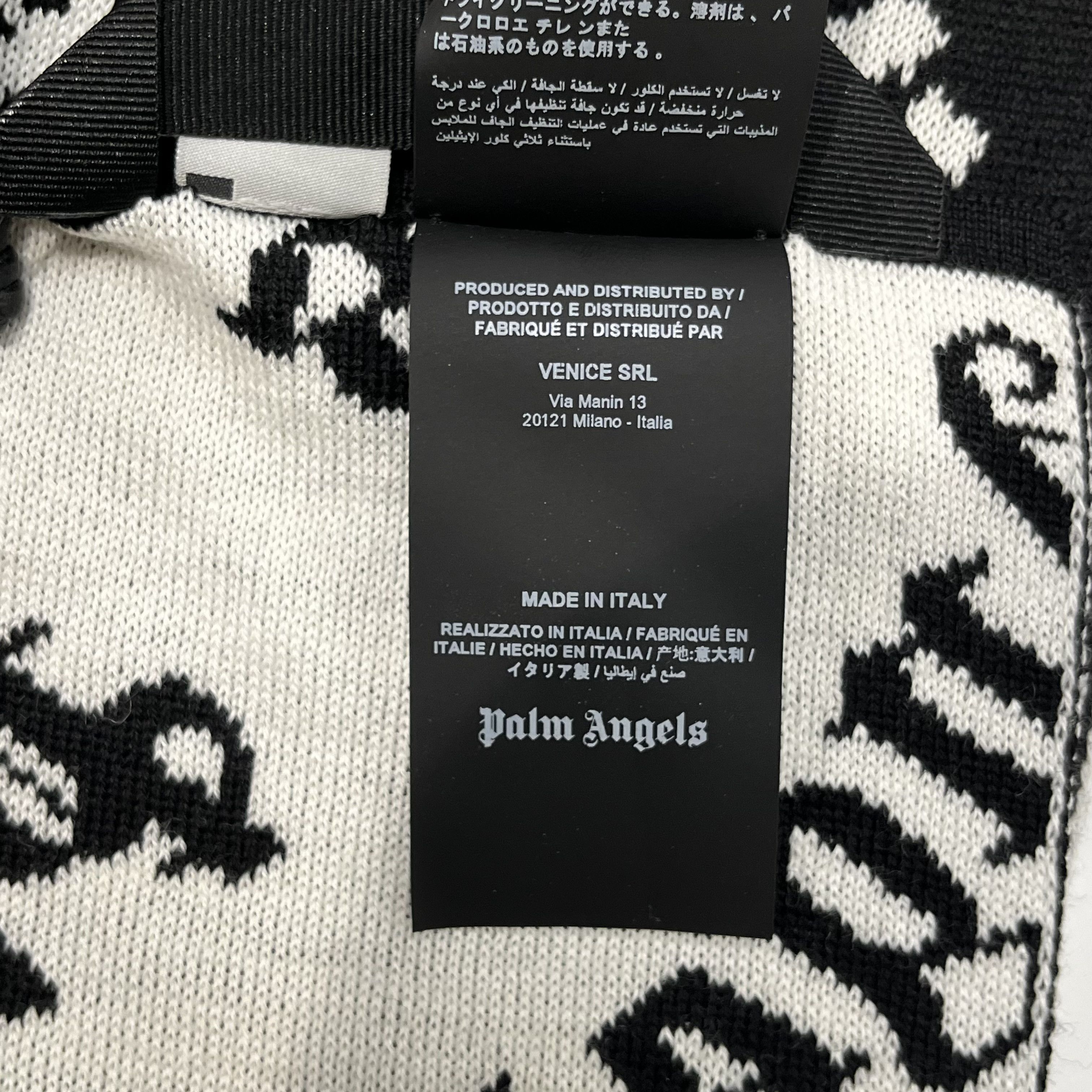 Palm Angels Palm Angels Scarf Black/White Size ONE SIZE - 13 Thumbnail