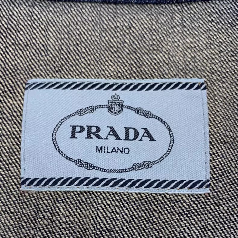 Prada Prada Dark Blue Cotton Short Sleeve Shirt -2505 Size XS / US 0-2 / IT 36-38 - 6 Thumbnail