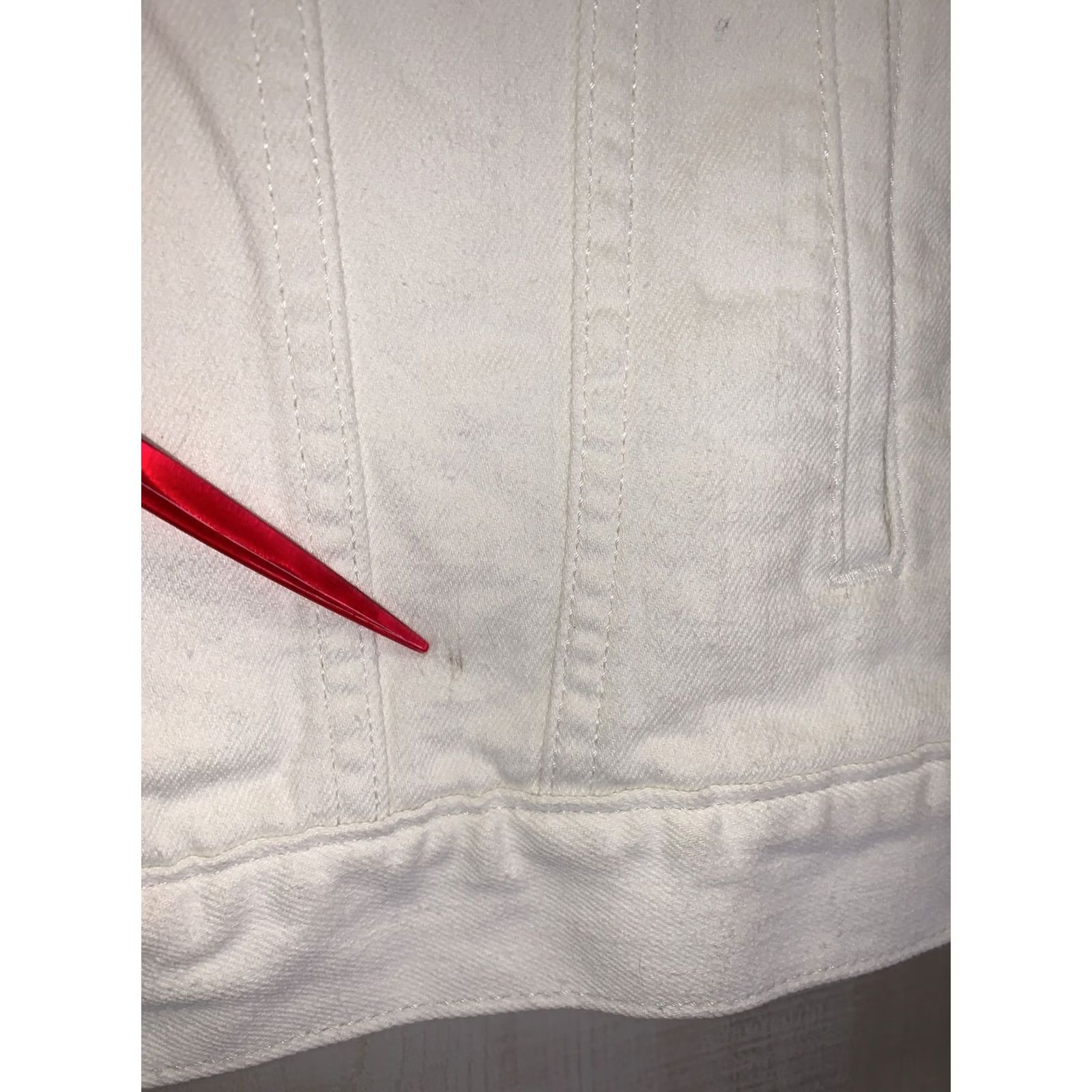 Eddie Bauer VINTAGE Eddie Bauer Women’s XS Classic White Jean Jacket NWT-3960 Size 26" / US 2 / IT 38 - 7 Thumbnail