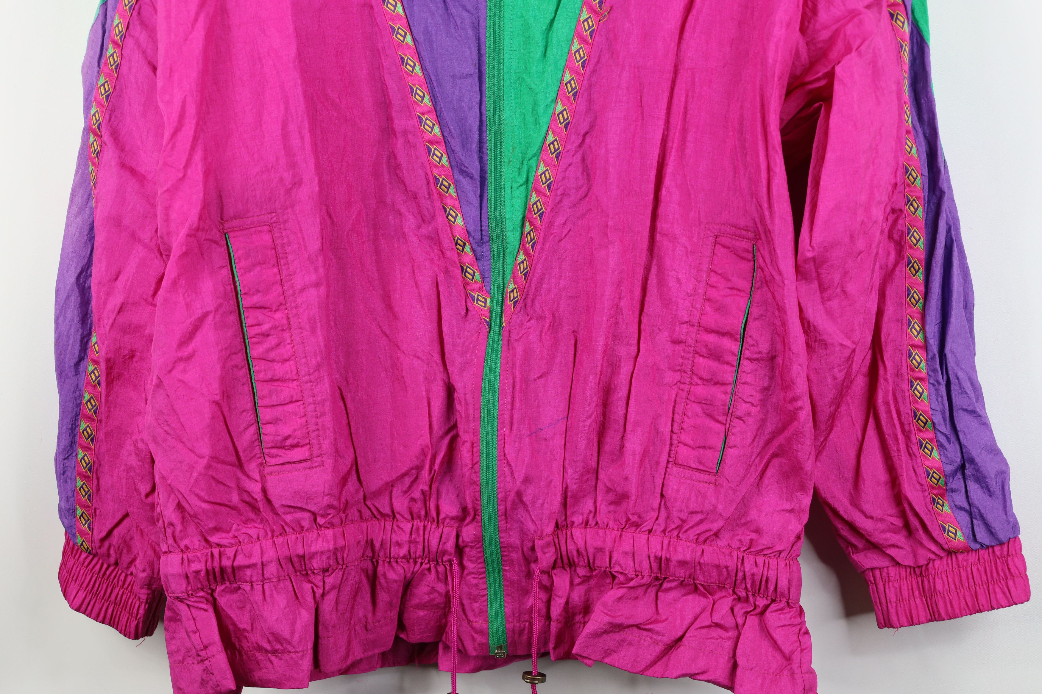 Vintage Vintage 90s Streetwear Southwestern Windbreaker Jacket Size XL / US 12-14 / IT 48-50 - 3 Thumbnail