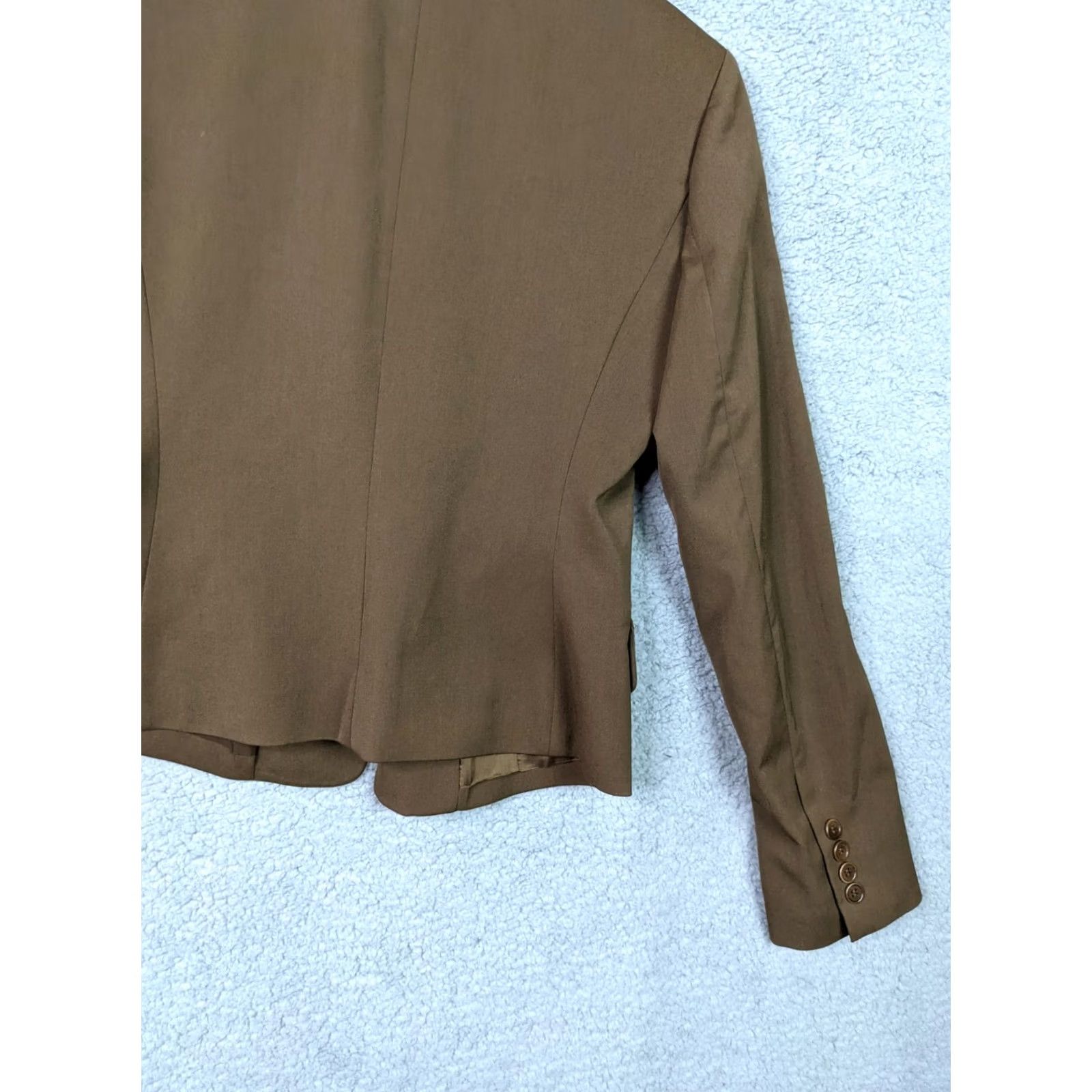 Bcbgmaxazria BCBGMAXAZRIA Jacket Women’s Brown Long Sleeve Button Sz XS NEW Size XS / US 0-2 / IT 36-38 - 8 Thumbnail