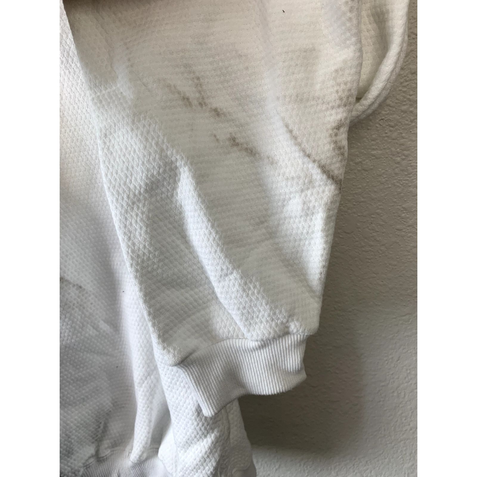 Vintage Vintage White Blank Sweatshirt Textured Crewneck 90s VTG XL Size US XL / EU 56 / 4 - 3 Thumbnail