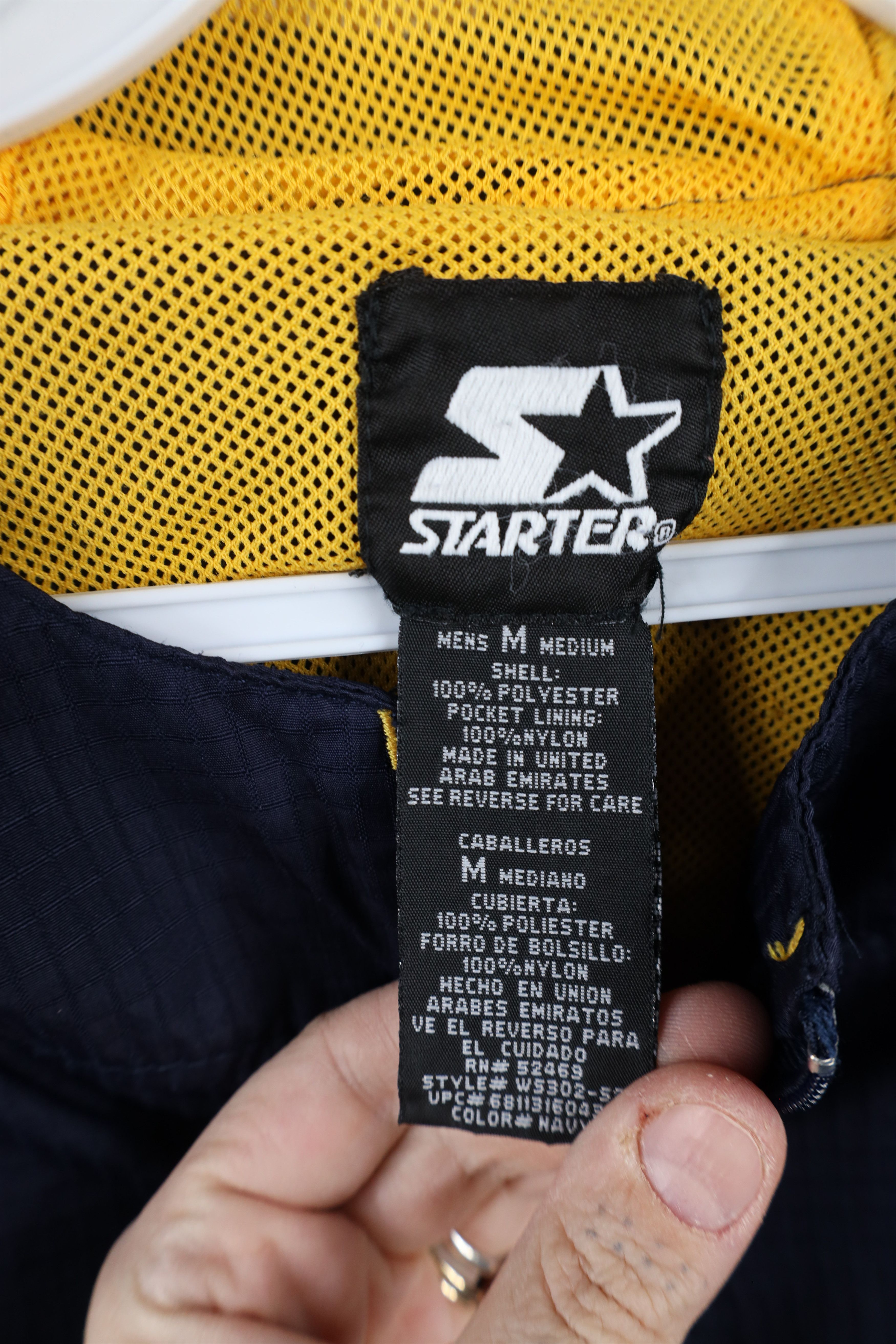 Starter × Vintage Vintage 90s Starter Reflective Half Zip Anorak Jacket Blue Size US M / EU 48-50 / 2 - 9 Thumbnail