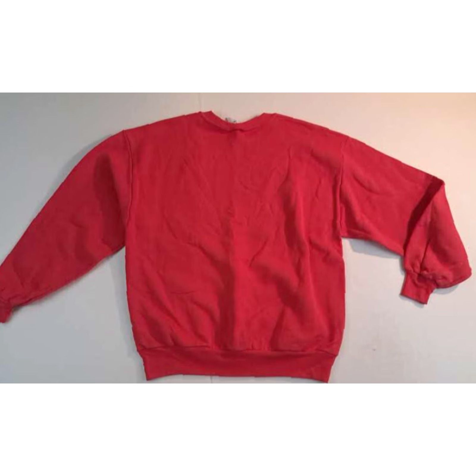 Jerzees VINTAGE 90s USA Jerzees Sweatshirt Red Lightweight Pullover Crew Neck L Adults Unisex Size L / US 10 / IT 46 - 4 Thumbnail
