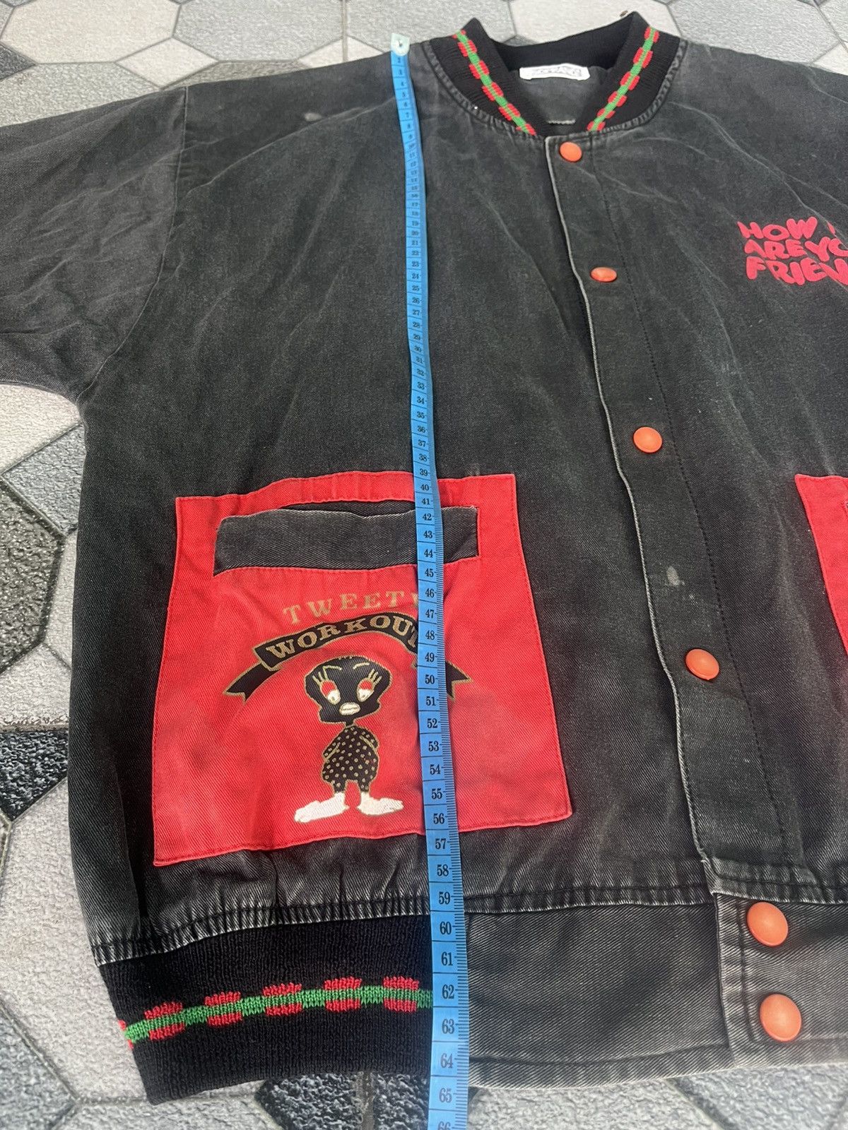 Dry Bones Vintage 90s Soprano "How! Are You Tweety Workout Jacket Size US M / EU 48-50 / 2 - 6 Thumbnail