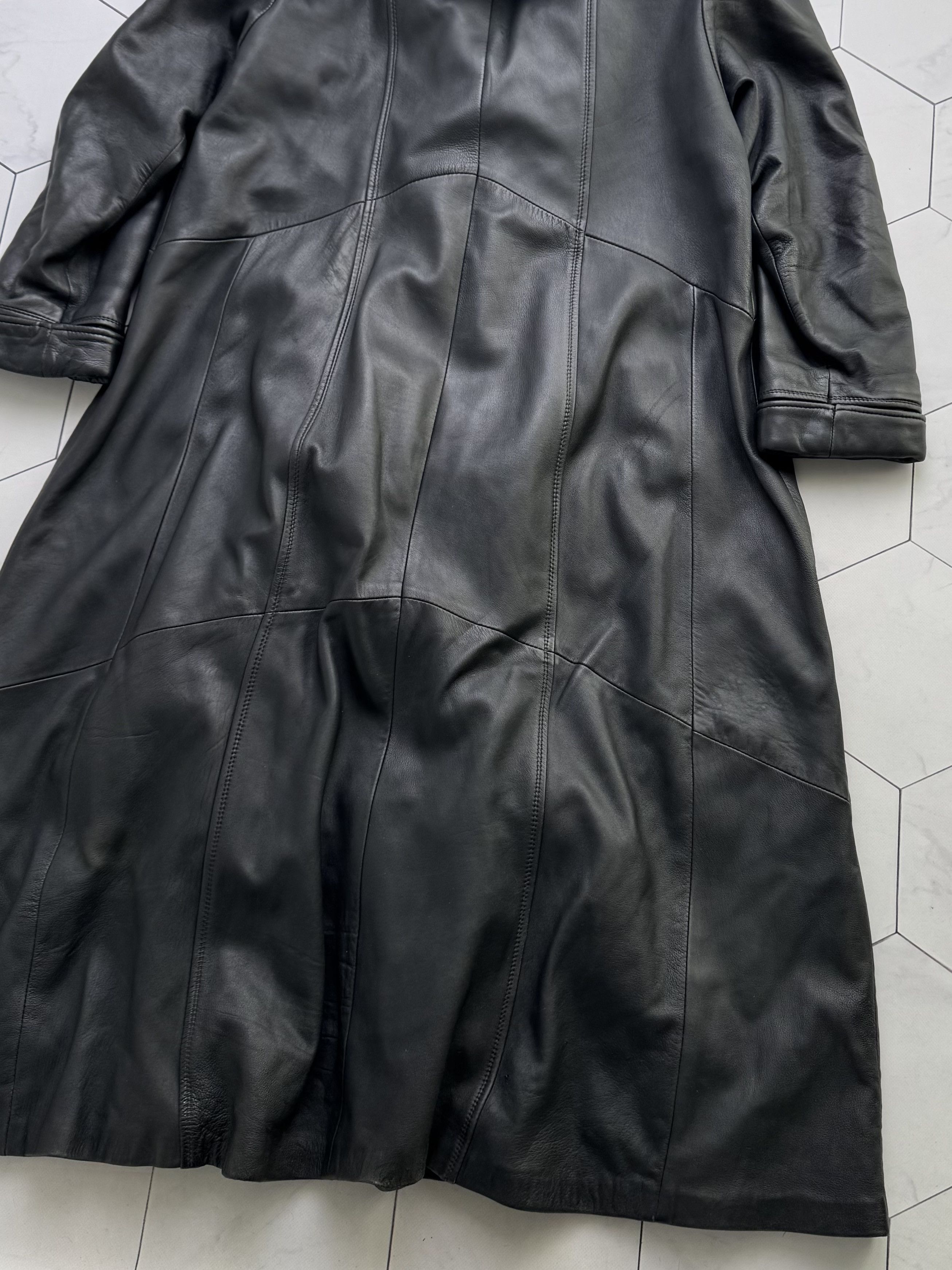 Vintage Vintage Leather Coat Hooded Long Winter Jacket Outerwear B4 Size L / US 10 / IT 46 - 16 Thumbnail