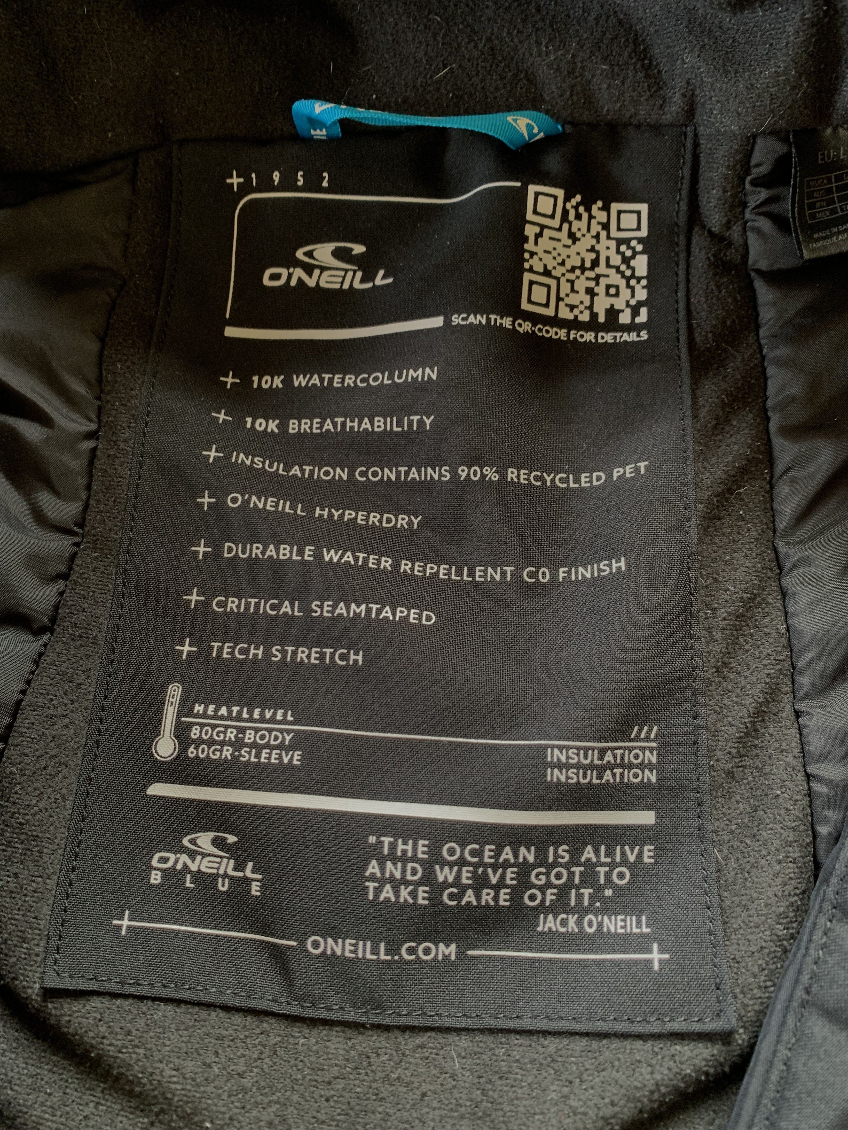 O'Neill × Vintage O'Neill Black Windproof Breatheble Jacket Size US L / EU 52-54 / 3 - 6 Thumbnail