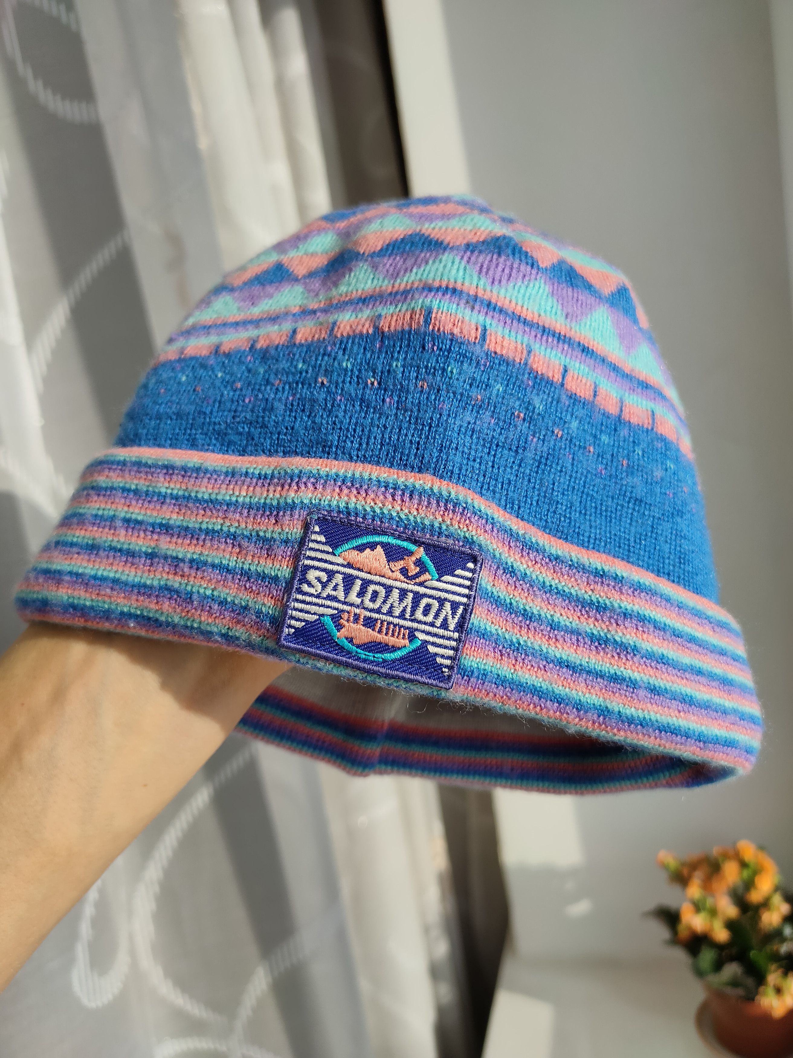 Salomon Vintage Y2K Salomon beanie hat outdoor streetwear rare hat Size ONE SIZE - 8 Thumbnail