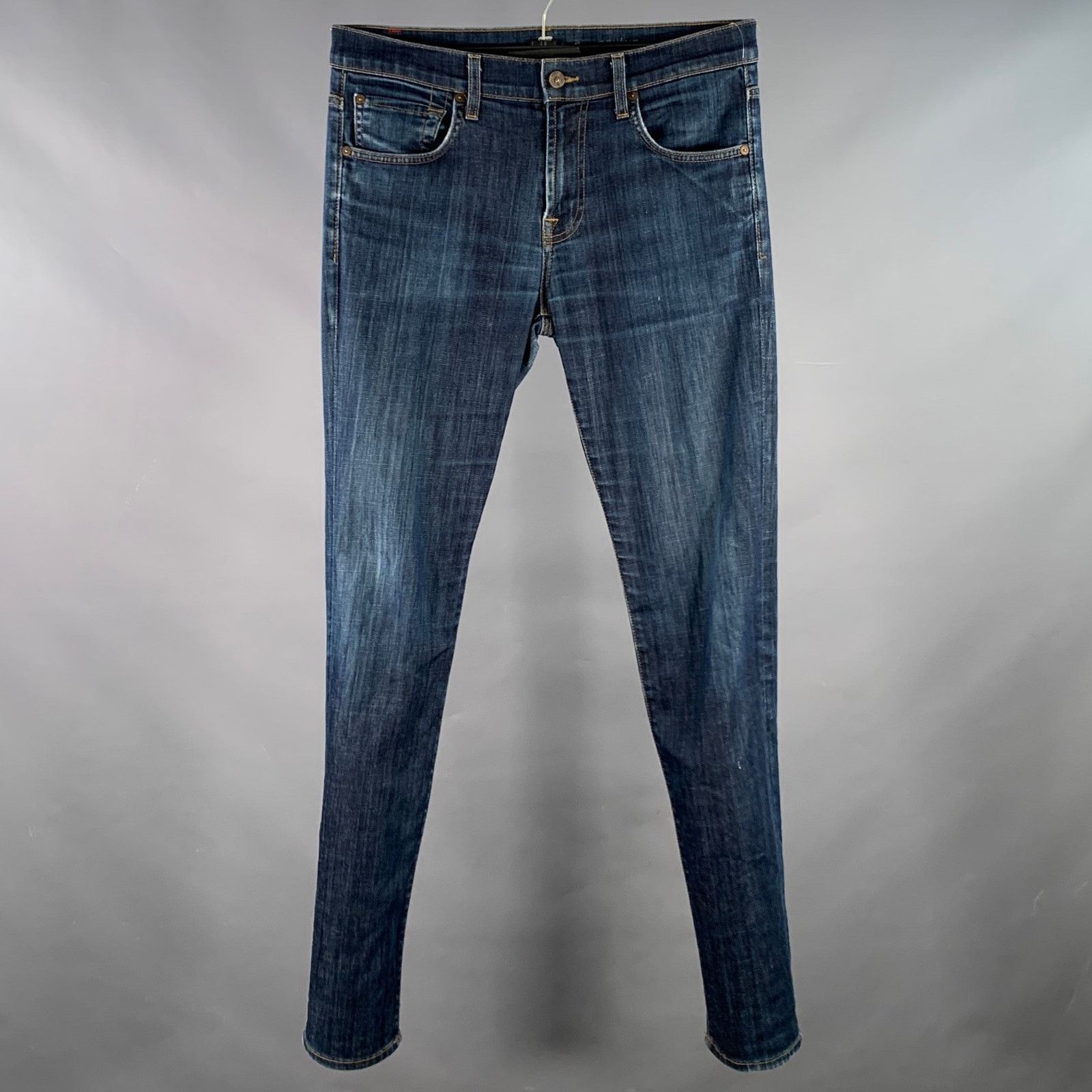 7 For All Mankind 7 FOR ALL MANKIND 30 Paxtyn Indigo Wash Denim Zip Fly Jeans Size US 30 / EU 46 - 1 Thumbnail