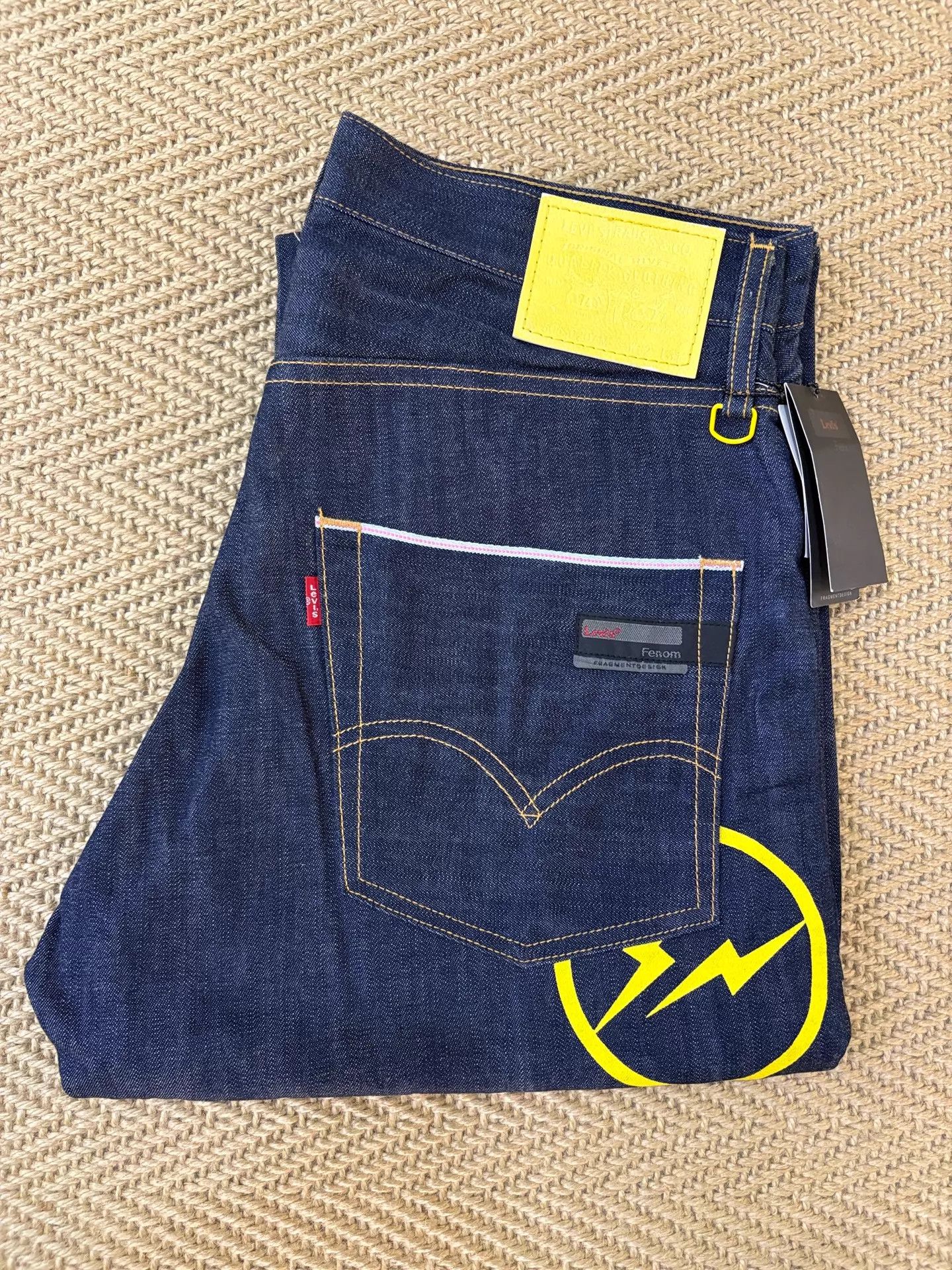 Levi's Levis Fenom Yellow Flash Raw 505 W32 New Jeans Size US 32 / EU 48 - 1 Thumbnail