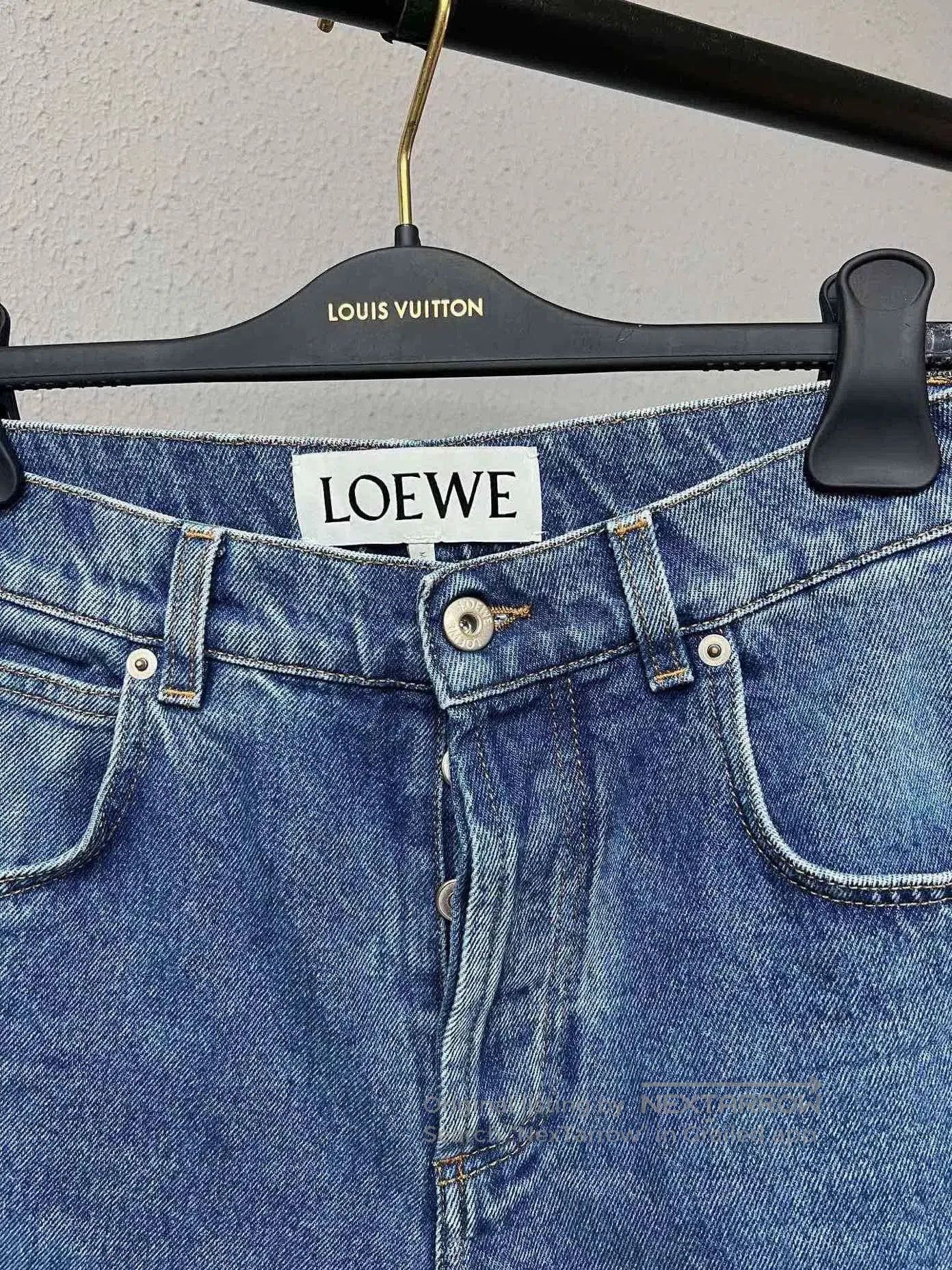 Loewe Loewe Leather Patch Denim Jeans. Size US 34 / EU 50 - 3 Thumbnail