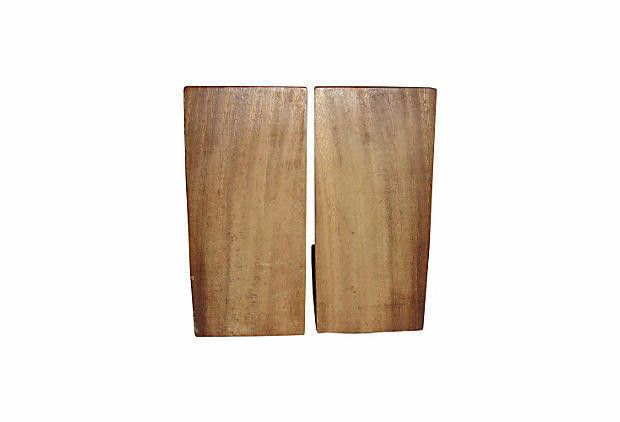 Designer 1960s Drama Face Wood Bookends Size ONE SIZE - 4 Thumbnail
