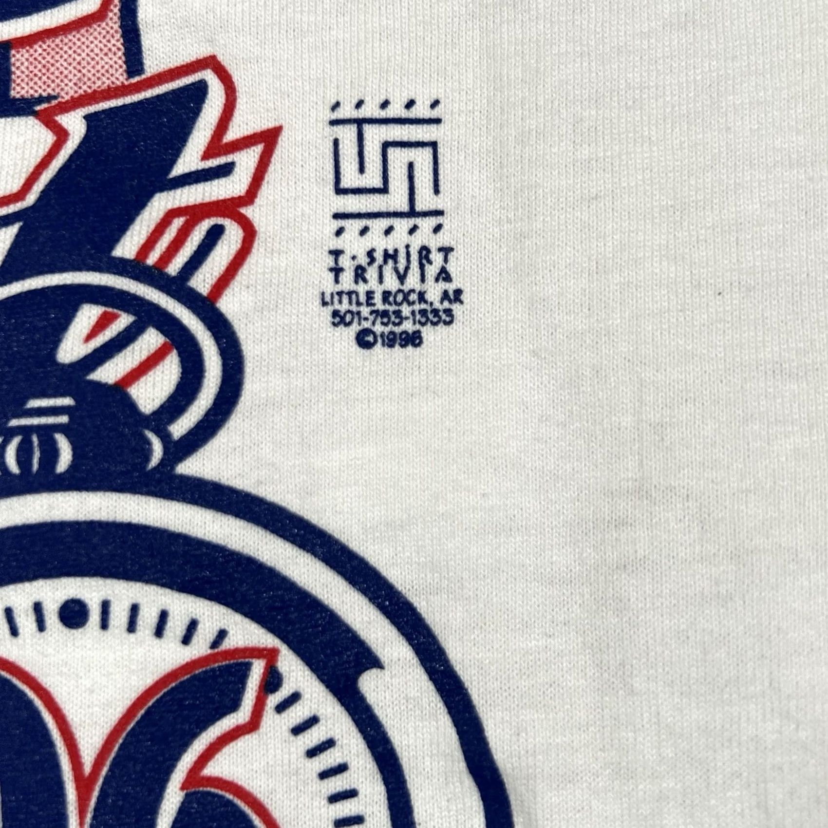 Fruit Of The Loom VINTAGE American Biggest Election Night Watch Party Tshirt Single Stitch Shirt Mens L White Stitch 1996 Size US L / EU 52-54 / 3 - 3 Thumbnail