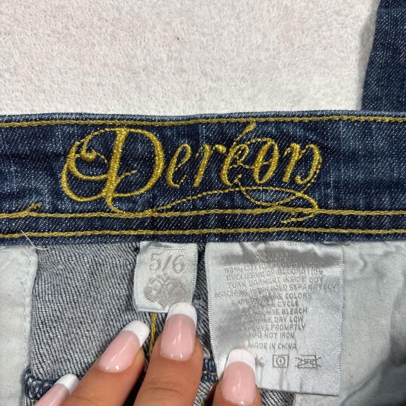 Other y2k deréon denim jeans with chain detailing Size 28" / US 6 / IT 42 - 5 Thumbnail