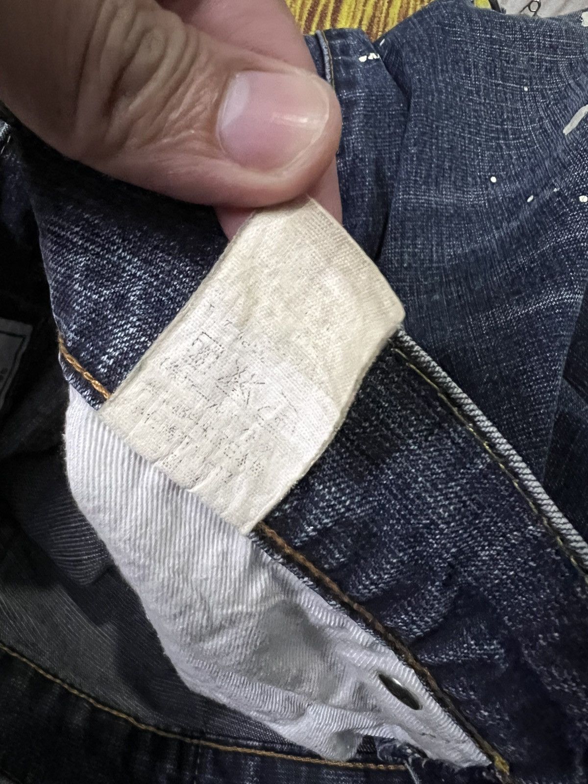 If Six Was Nine × Le Grande Bleu (L.G.B.) × Oshkosh Vintage 90’s Oshkosh Distress Painter Punk Jeans Size US 30 / EU 46 - 23 Thumbnail