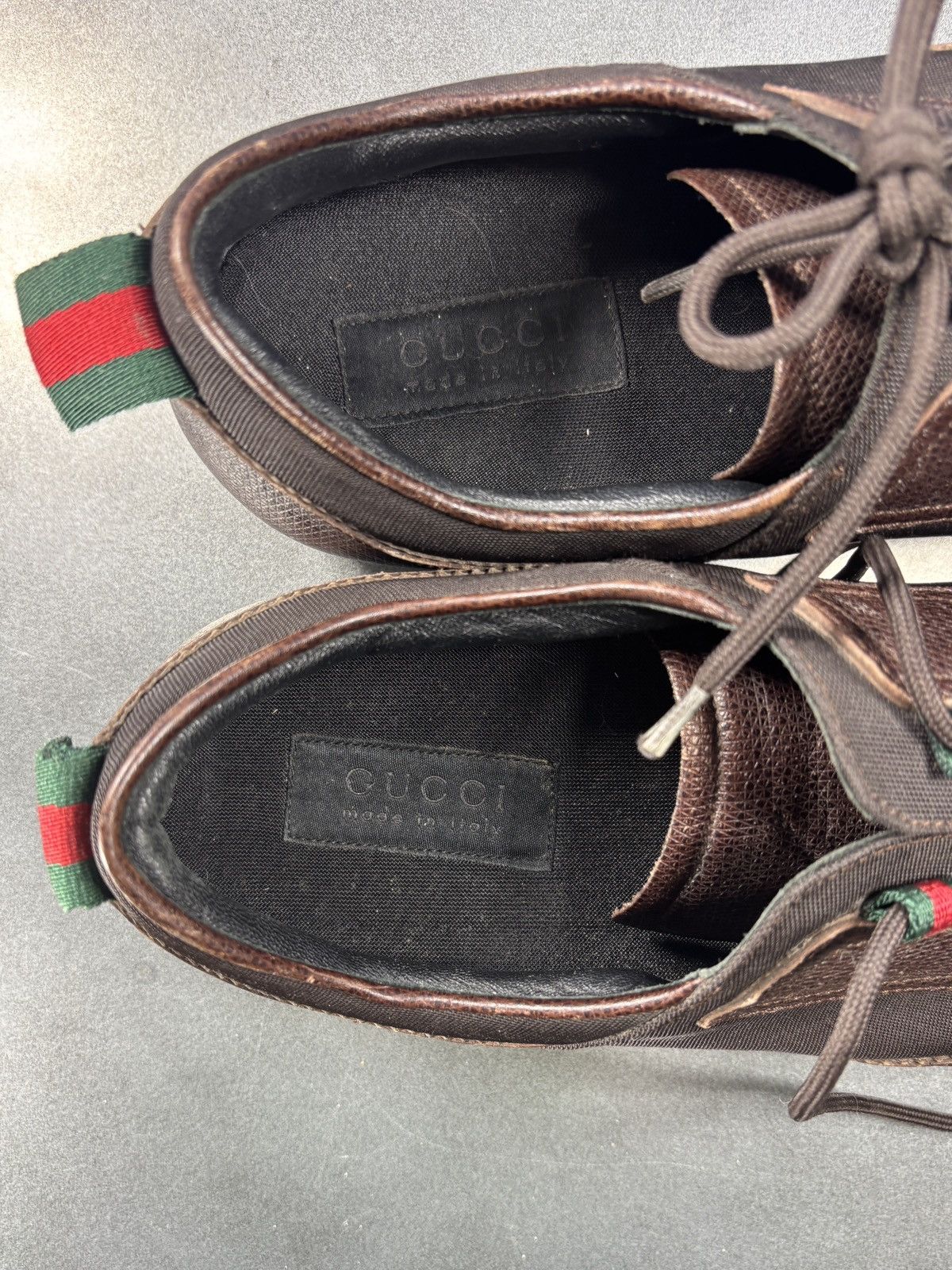 Gucci Gucci F/W 2005 Shoes Leather Sneakers GATs Cleat Soccer Foot Size US 10.5 / EU 43-44 - 5 Thumbnail