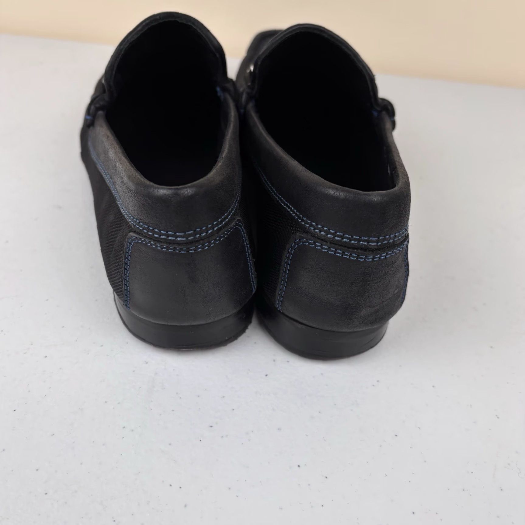 Donald Pliner Donald J. Pliner Loafers Men 8.5 Narrow Black Leather Horsebit Italy Read Size US 9 / EU 42 - 7 Thumbnail