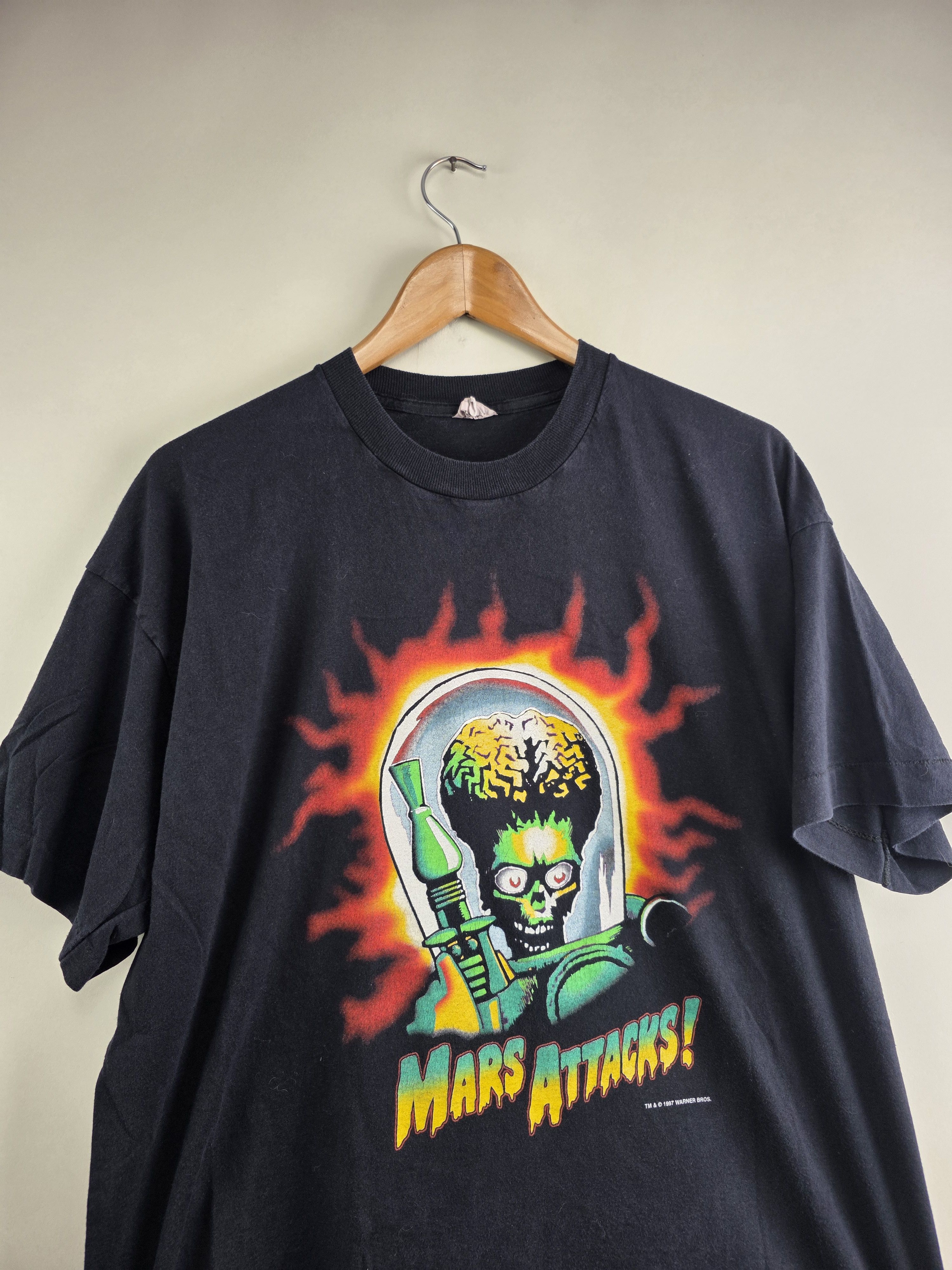 Band Tees × Vintage 1997 Mars Attack Movie Promo XL 22.5" 29" Size US XL / EU 56 / 4 - 2 Thumbnail