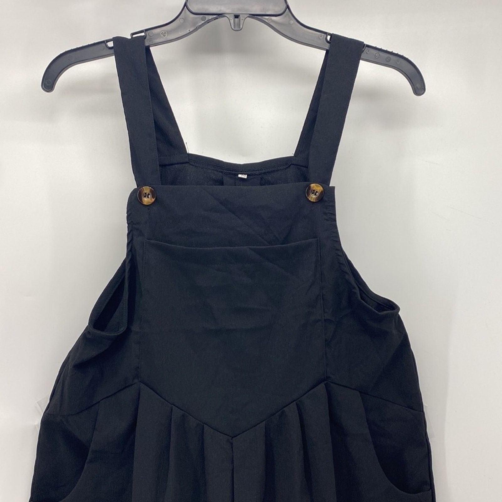 Other Pantalon black wide leg romper artsy lagenlook sz M/XL Size 30" / US 8 / IT 44 - 3 Thumbnail