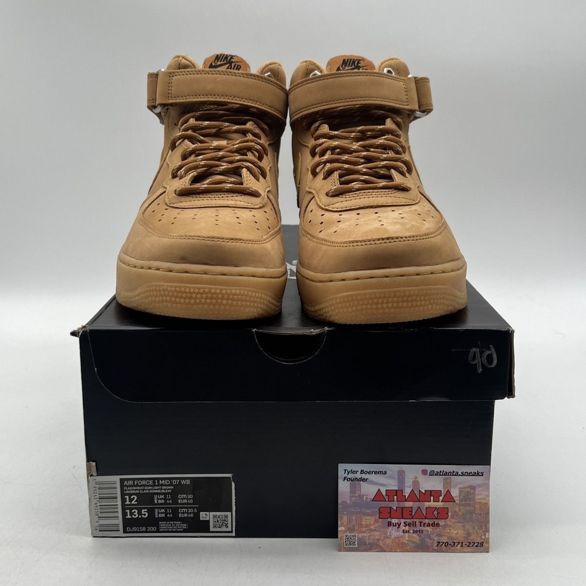 Nike Air Force 1 mid 07 flax Size US 12 / EU 45 - 2 Thumbnail