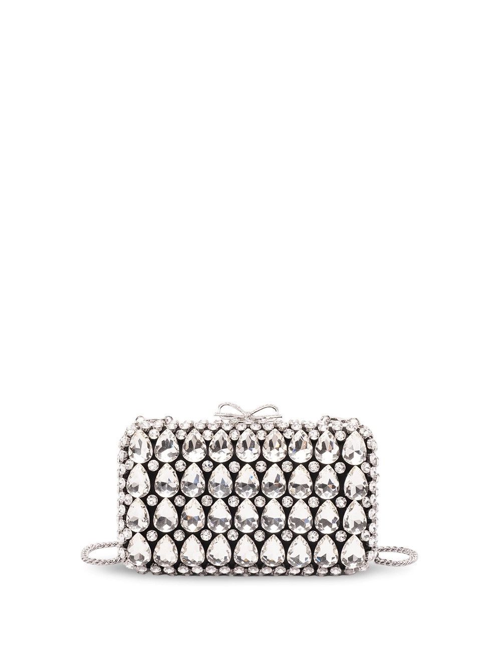 Self-Portrait Satin Crystal Clutch Bag Size ONE SIZE - 1 Thumbnail