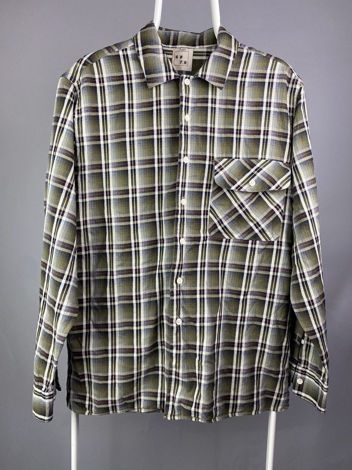 6876 6876 Archive Plaid Button-Up Shirt — Rare British Streetwear Size US XL / EU 56 / 4 - 2 Thumbnail