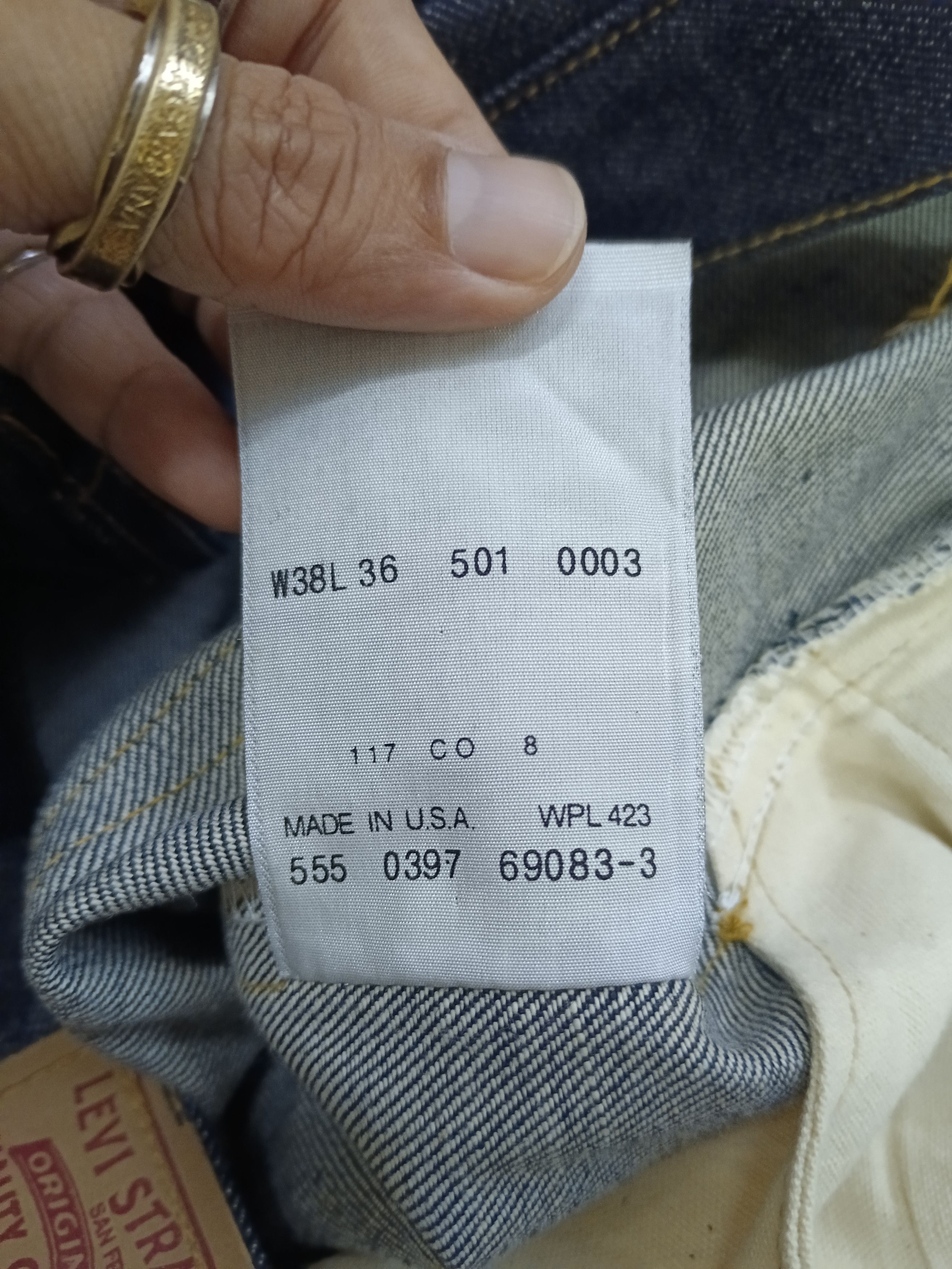 Levi's Vintage Clothing LEVIS VINTAGE DEADSTOCK 501 XX BIG E Size US 38 / EU 54 - 9 Thumbnail