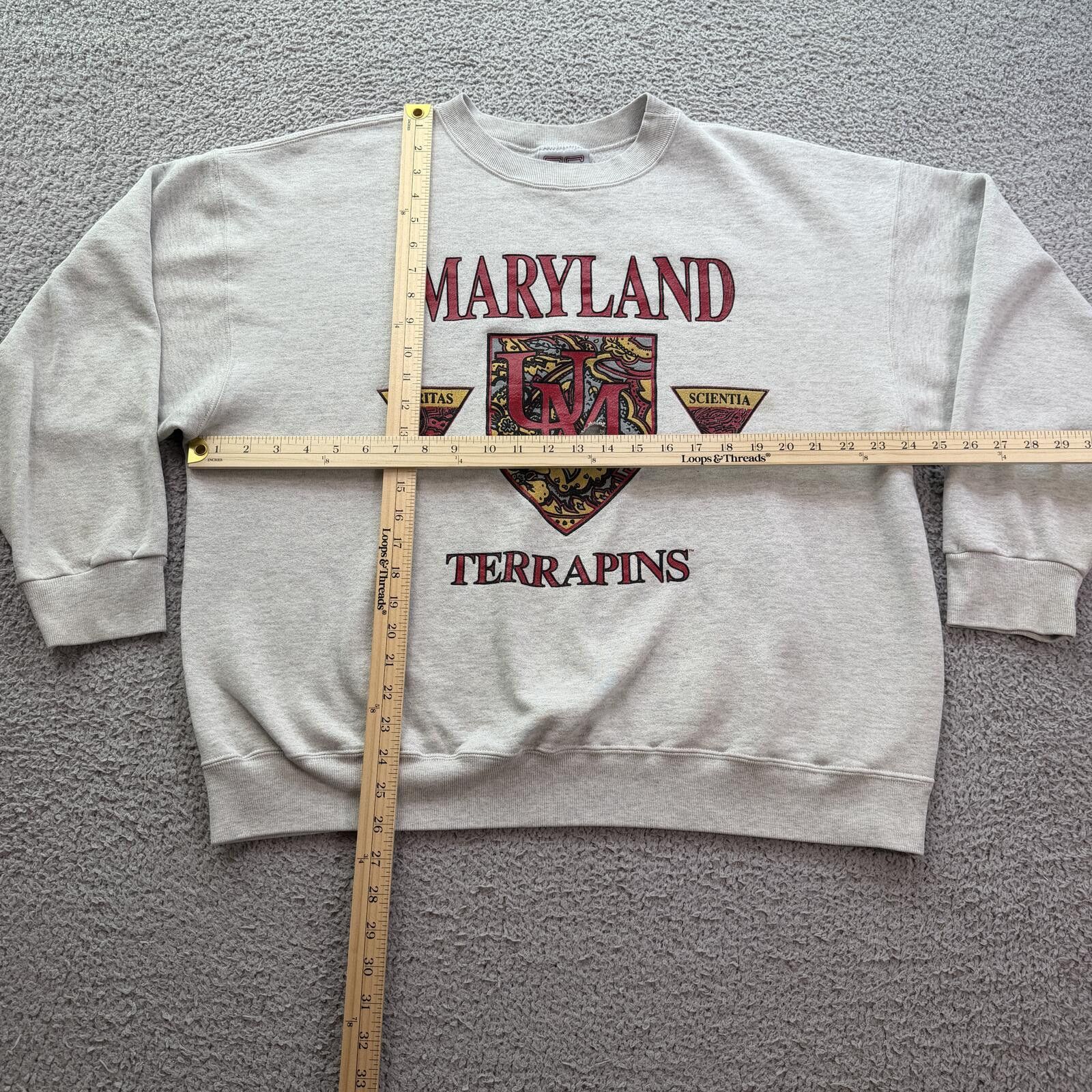 Other Vintage 90s Maryland Terrapins Crewneck Sweatshirt XL USA Size US XXL / EU 58 / 5 - 3 Thumbnail