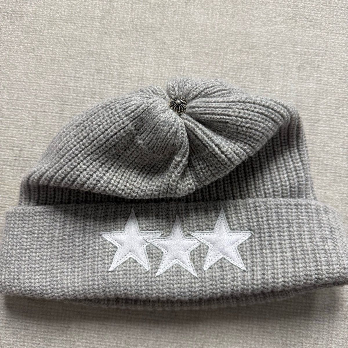 Chrome Hearts Chrome Hearts Star Patches Cashmere Beanie Size ONE SIZE - 2 Thumbnail