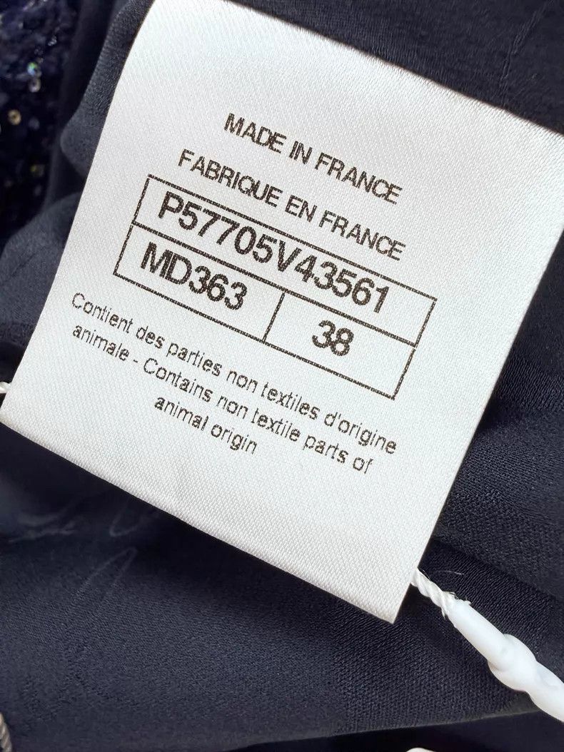 Chanel Chanel Dark blue sequin pearl rolled edge starry sky jacke Size XS / US 0-2 / IT 36-38 - 6 Thumbnail